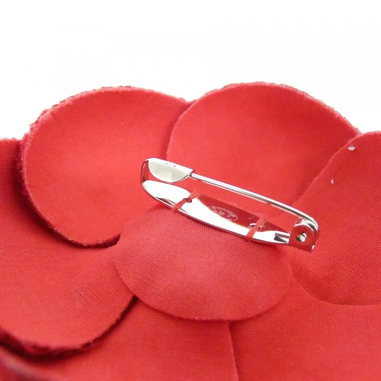 CHANEL AAA322 Accessories Tweed 紅色 粗花呢 中古品A - 縮圖 4