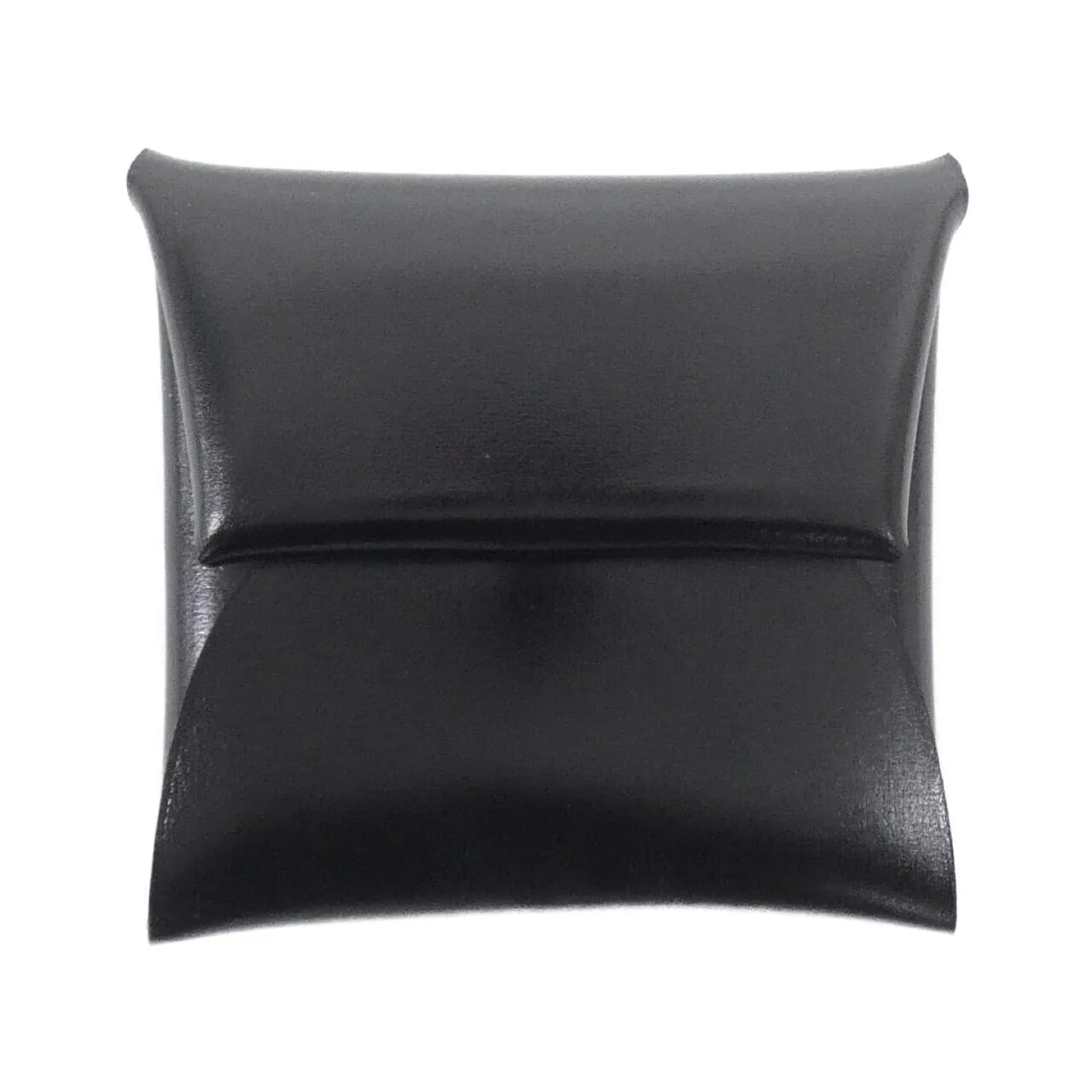HERMES 078405CK Coin Case Box Calf Black
