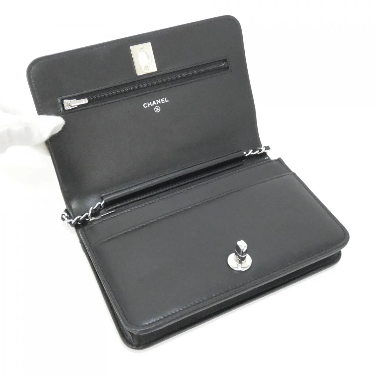 CHANEL Chanel 19 AP3506 Wallet Black Rank A - Thumbnail 6