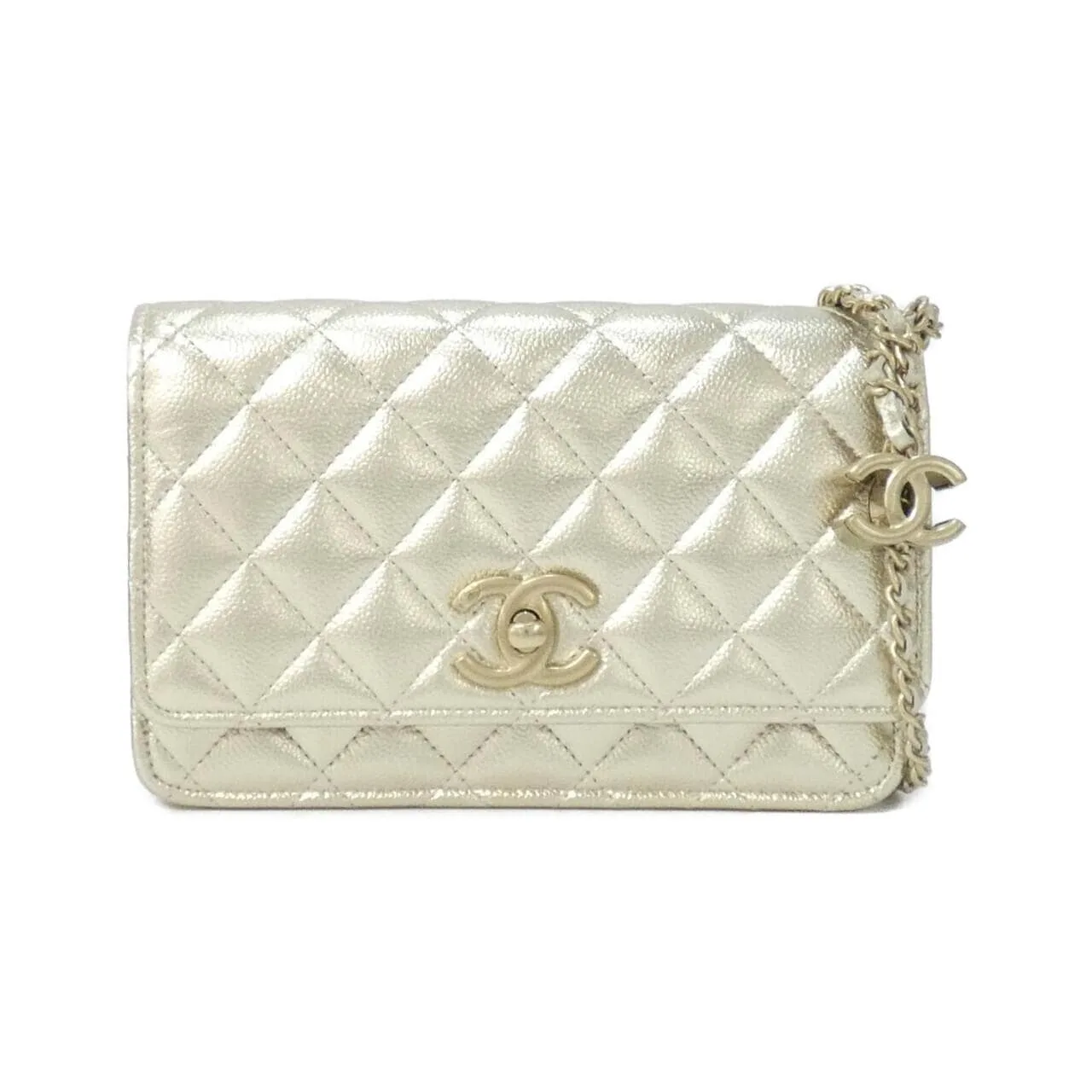 CHANEL Chanel 19 AP3938 Wallet Caviar Leather
