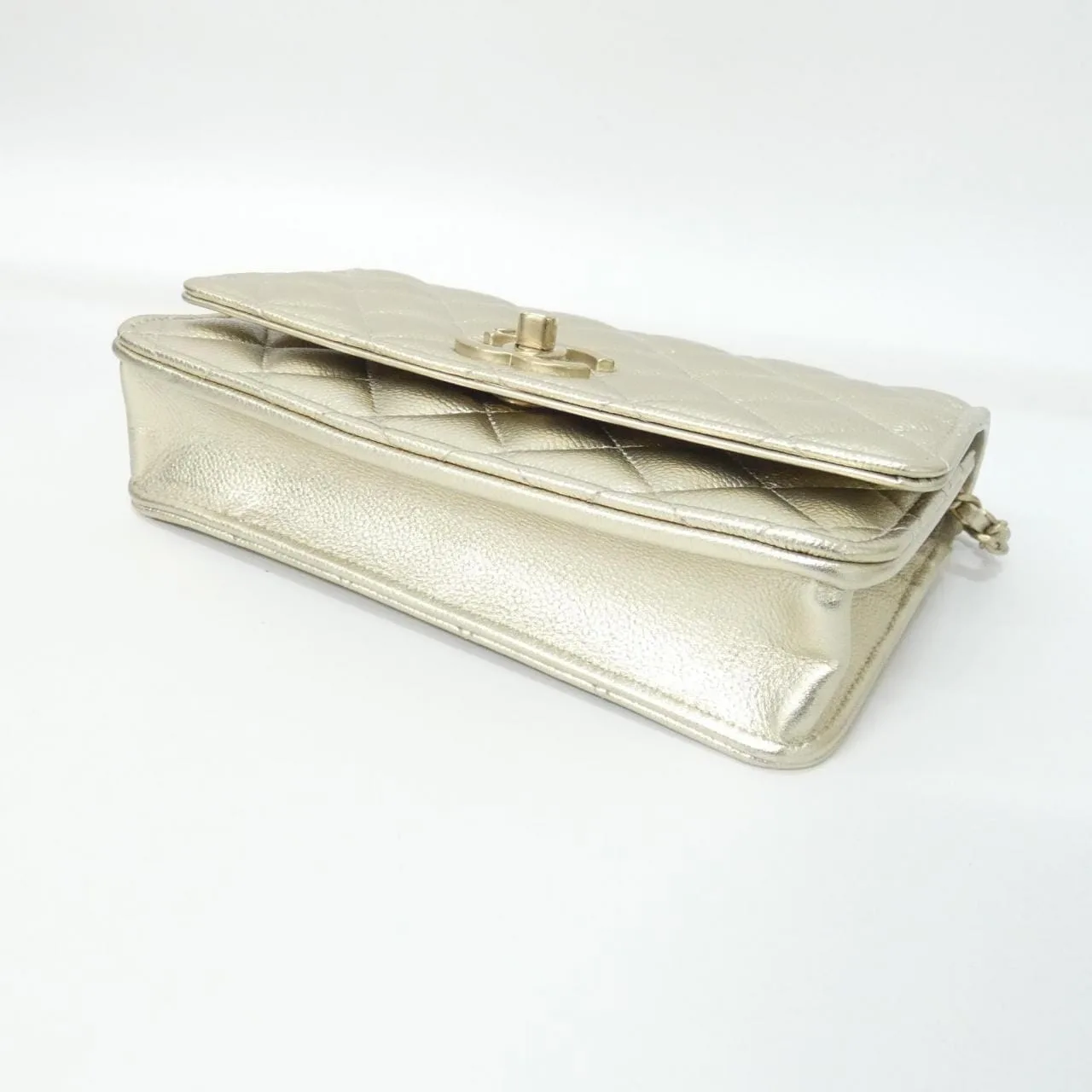 CHANEL Chanel 19 AP3938 Wallet Caviar Leather Gold Caviar Leather Rank A - Thumbnail 3