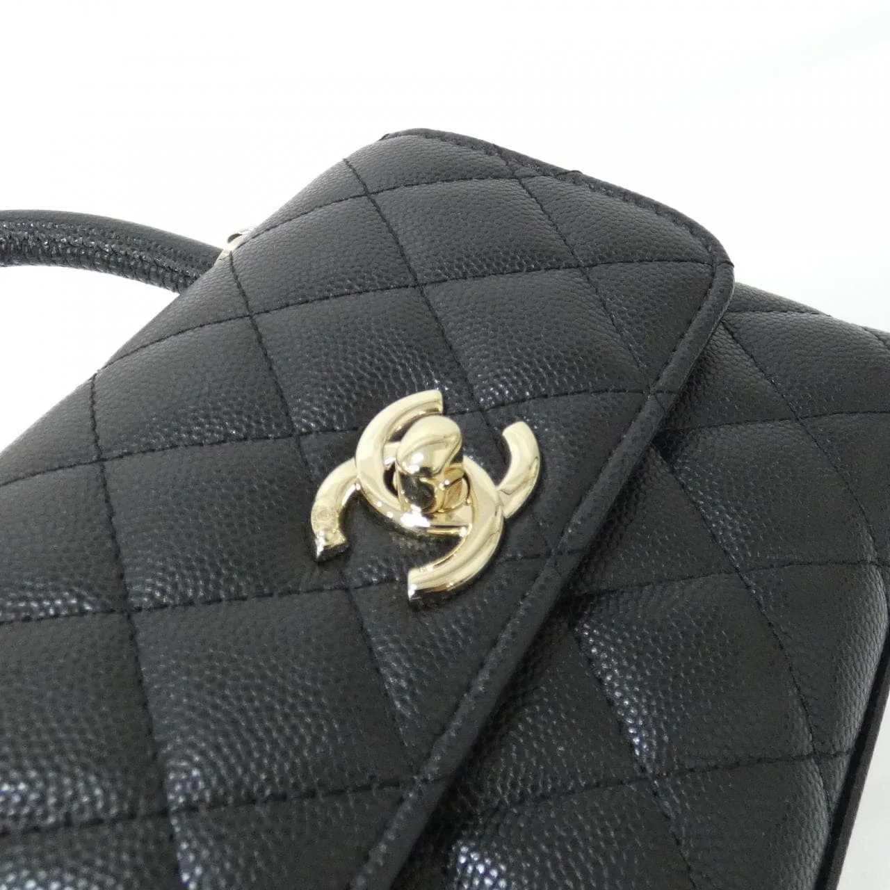 CHANEL AP4244 Wallet Grained Calfskin Black Grained Calfskin Rank A - Thumbnail 4