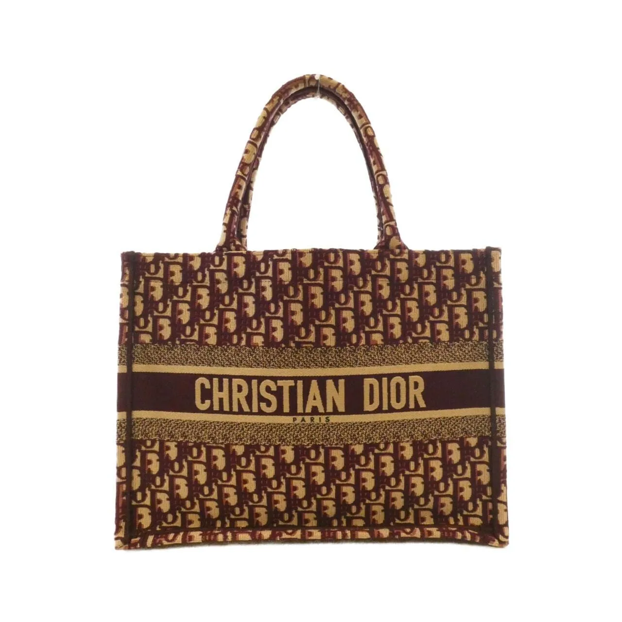 DIOR Book Tote M1296ZRIW Tote Canvas Black