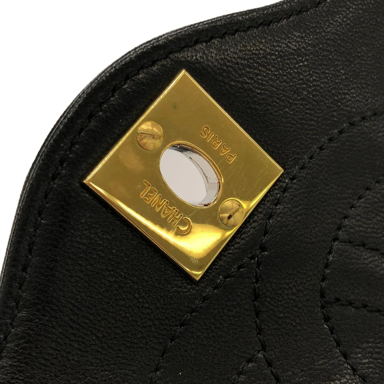 CHANEL Shoulder Lambskin 黑色 羊皮 中古品A - 縮圖 7