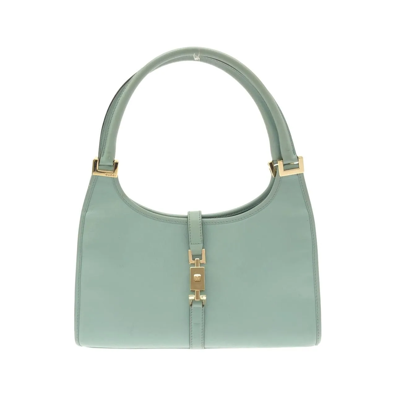 GUCCI 002 1068 Shoulder Leather Blue