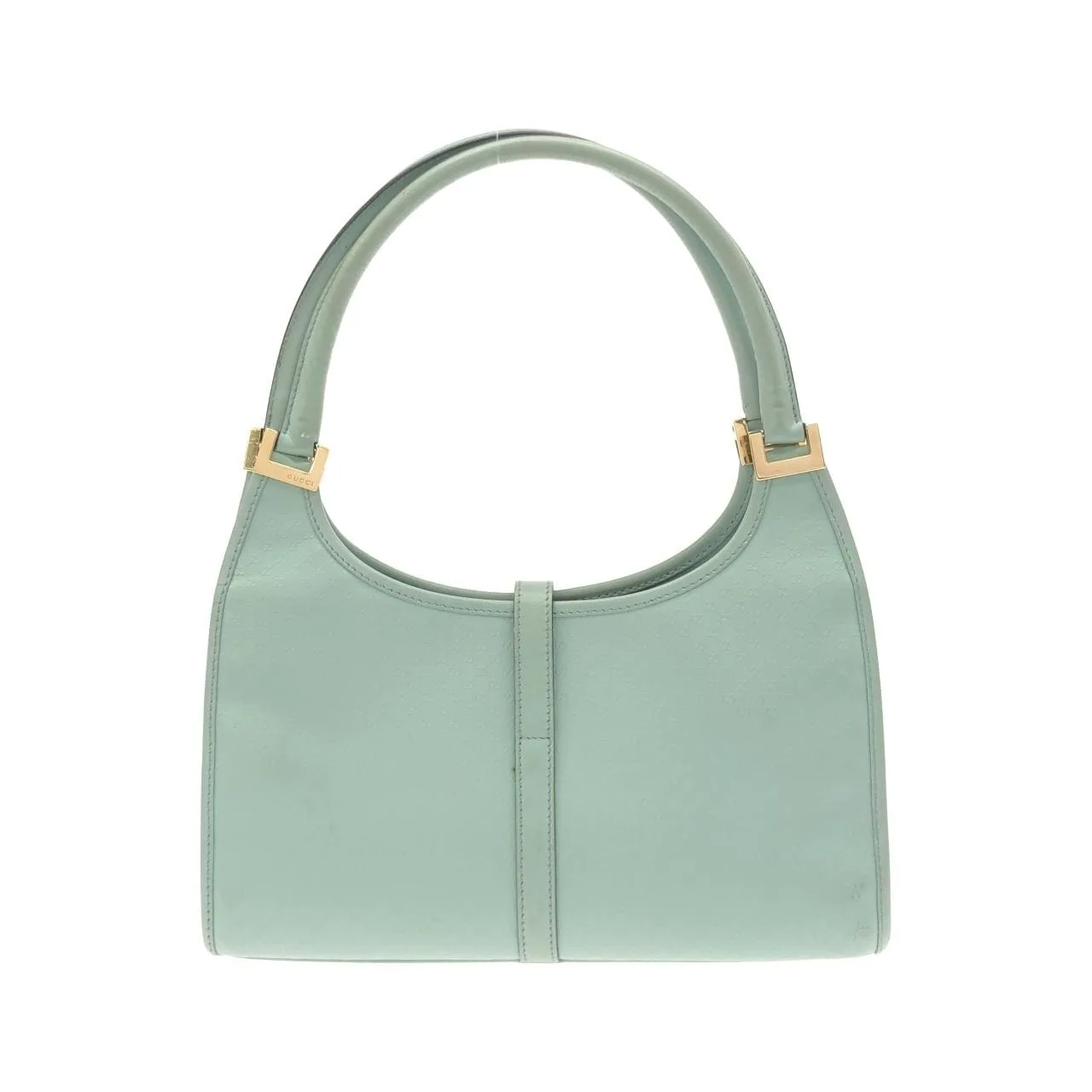 GUCCI 002 1068 Shoulder Leather Blue Leather Rank B - Thumbnail 2