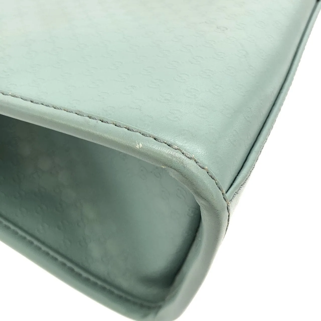 GUCCI 002 1068 Shoulder Leather Blue Leather Rank B - Thumbnail 3