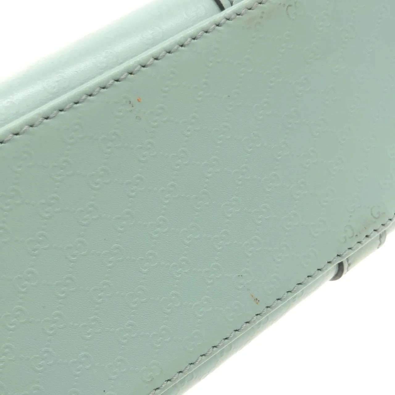 GUCCI 002 1068 Shoulder Leather Blue Leather Rank B - Thumbnail 5