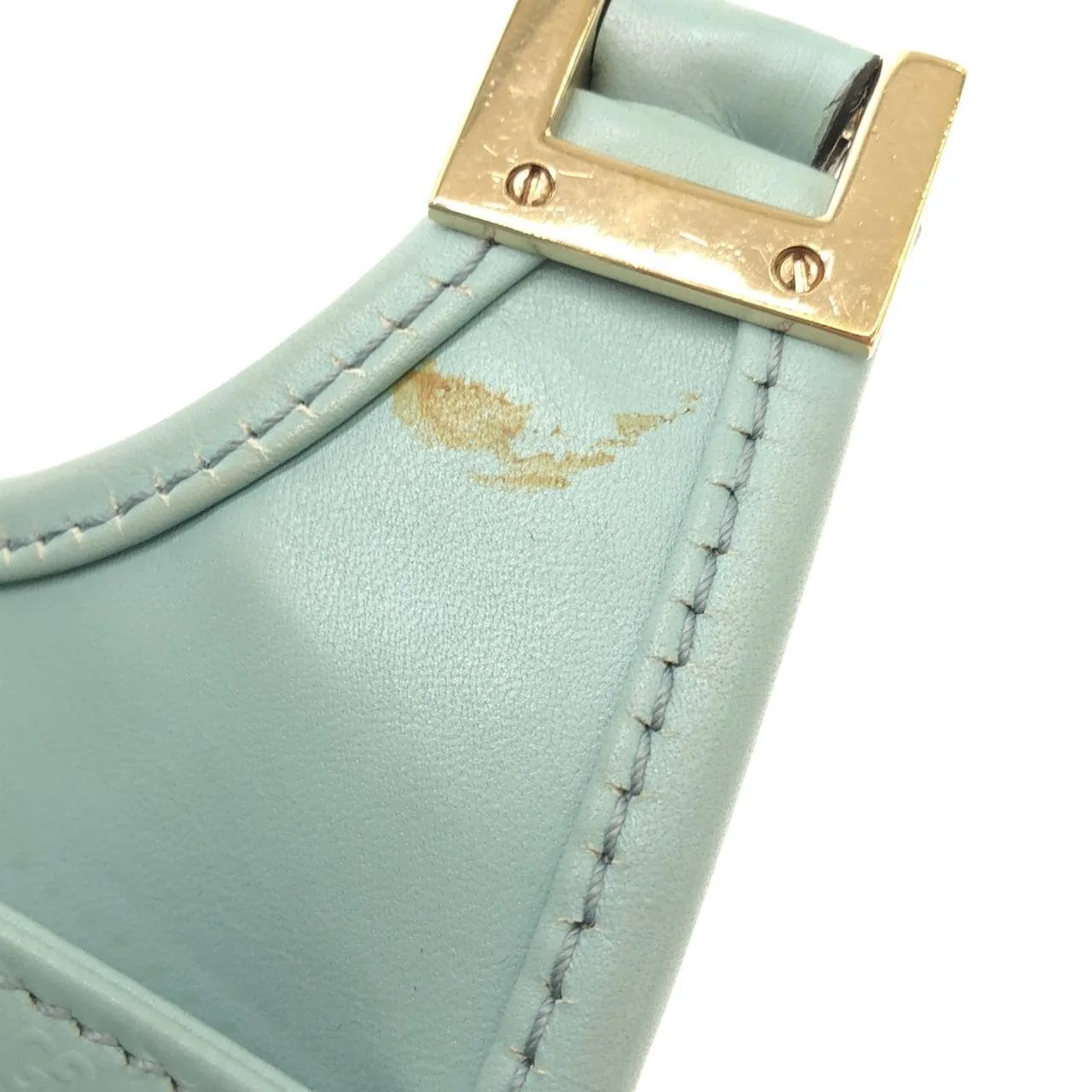 GUCCI 002 1068 Shoulder Leather Blue Leather Rank B - Thumbnail 10