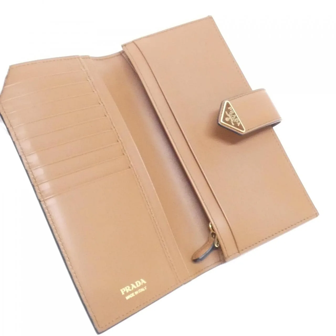 PRADA 1MV025 Wallet Cognac Rank A - Thumbnail 3