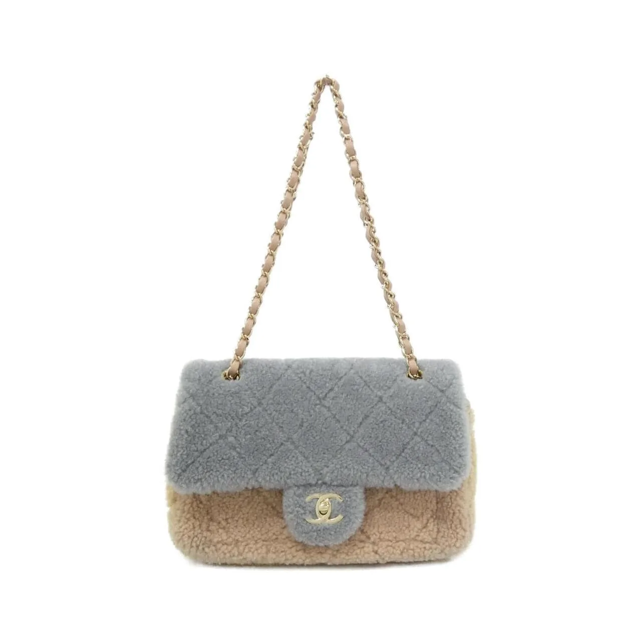 CHANEL 57736 Shoulder Beige