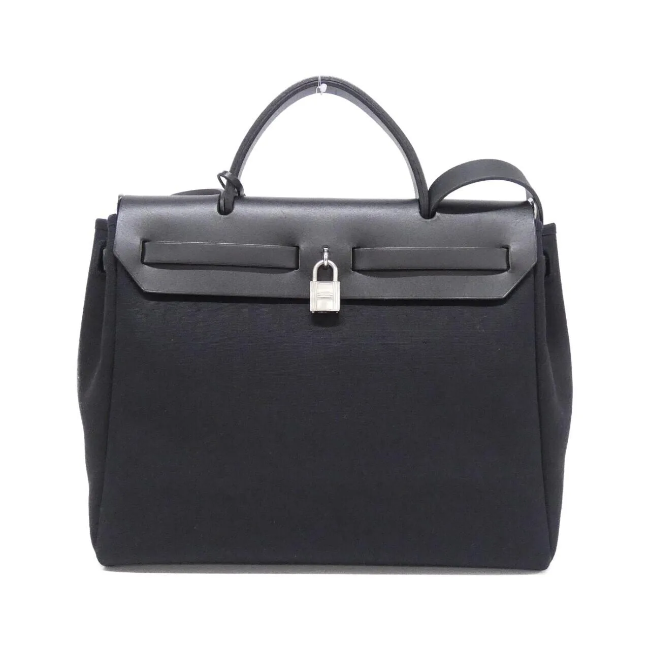 HERMES Herbag 034409CB Handbag 黑色 中古品A - 縮圖 2