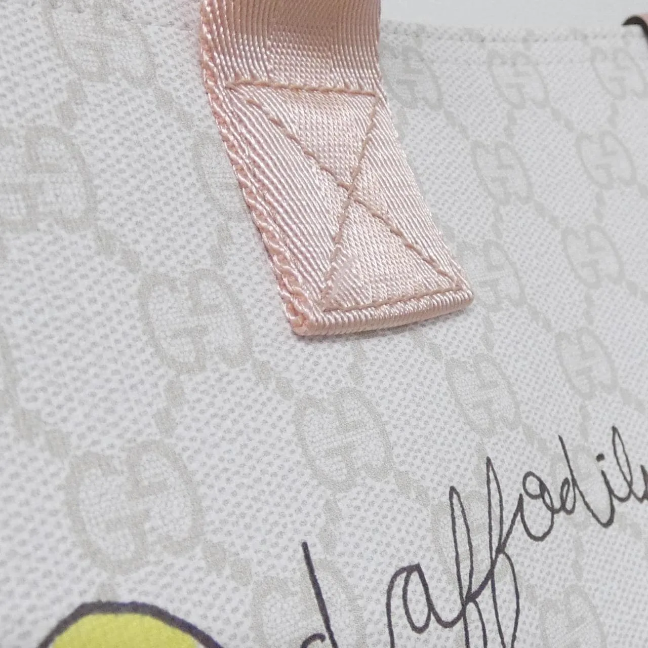 GUCCI 605831 FAEI5 Handbag Canvas 黑色 帆布 中古品A - 縮圖 5