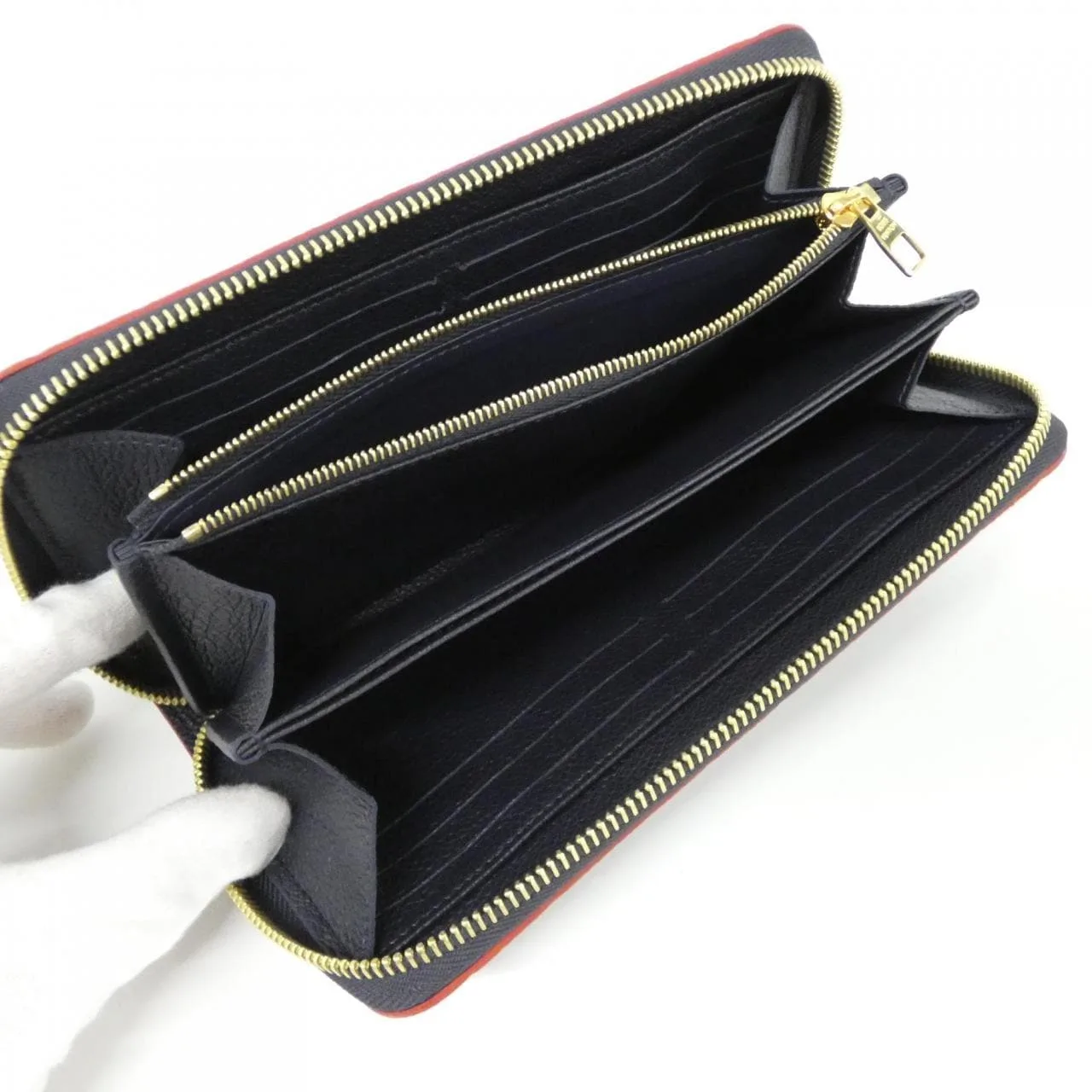 LOUIS VUITTON M62121 Wallet Monogram Rouge Monogram 中古品A - 縮圖 4