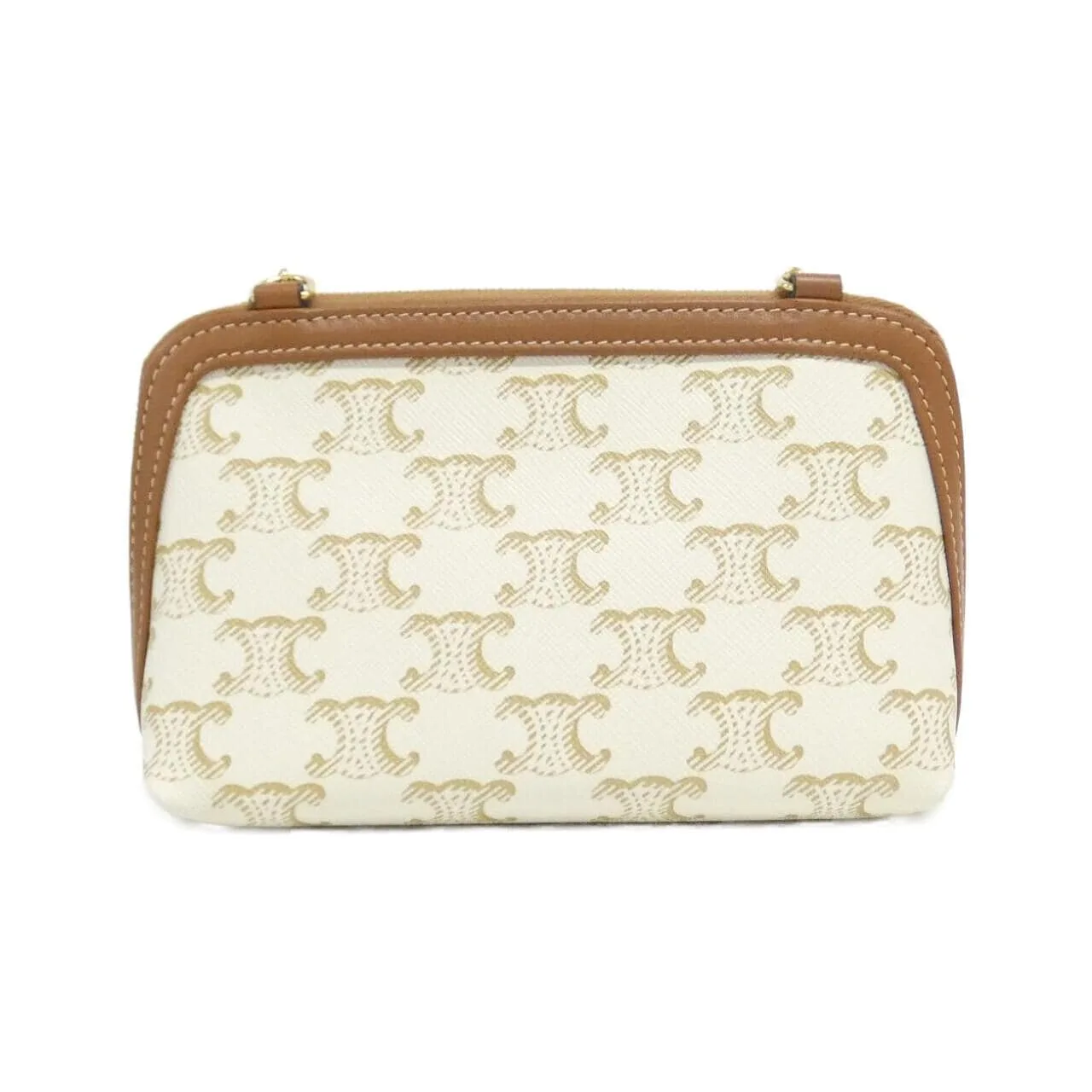 CELINE Triomphe 10E382CBX Shoulder Canvas Black Canvas Rank A - Thumbnail 2