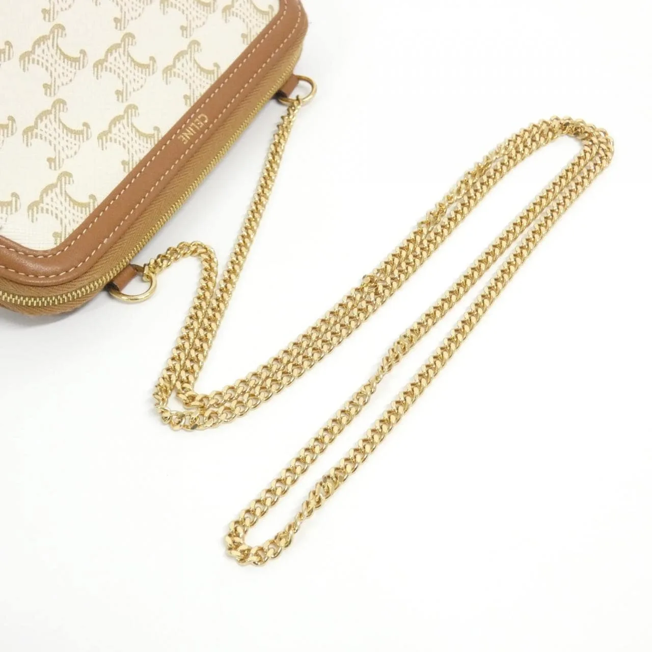 CELINE Triomphe 10E382CBX Shoulder Canvas Black Canvas Rank A - Thumbnail 6