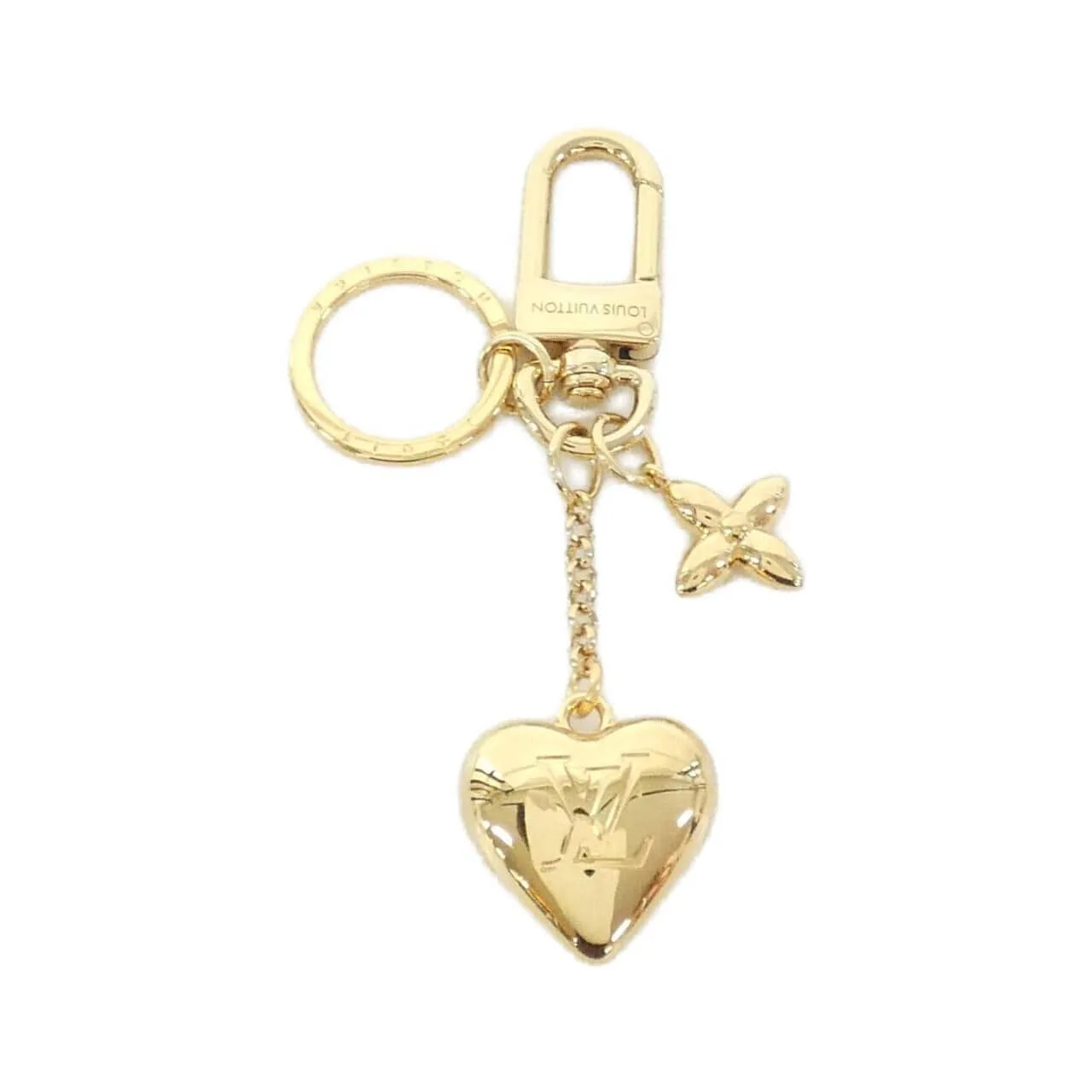 LOUIS VUITTON M01142 Key Case Gold