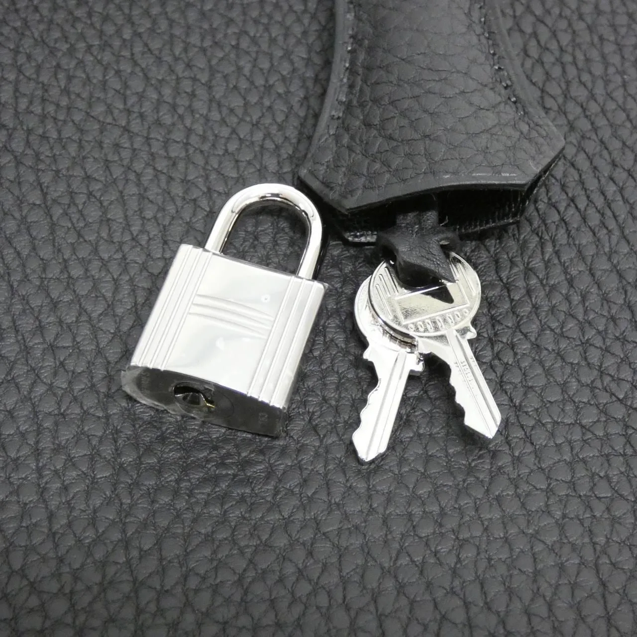 HERMES Birkin 030520CK Handbag Togo Black Togo Leather Unused - Thumbnail 4