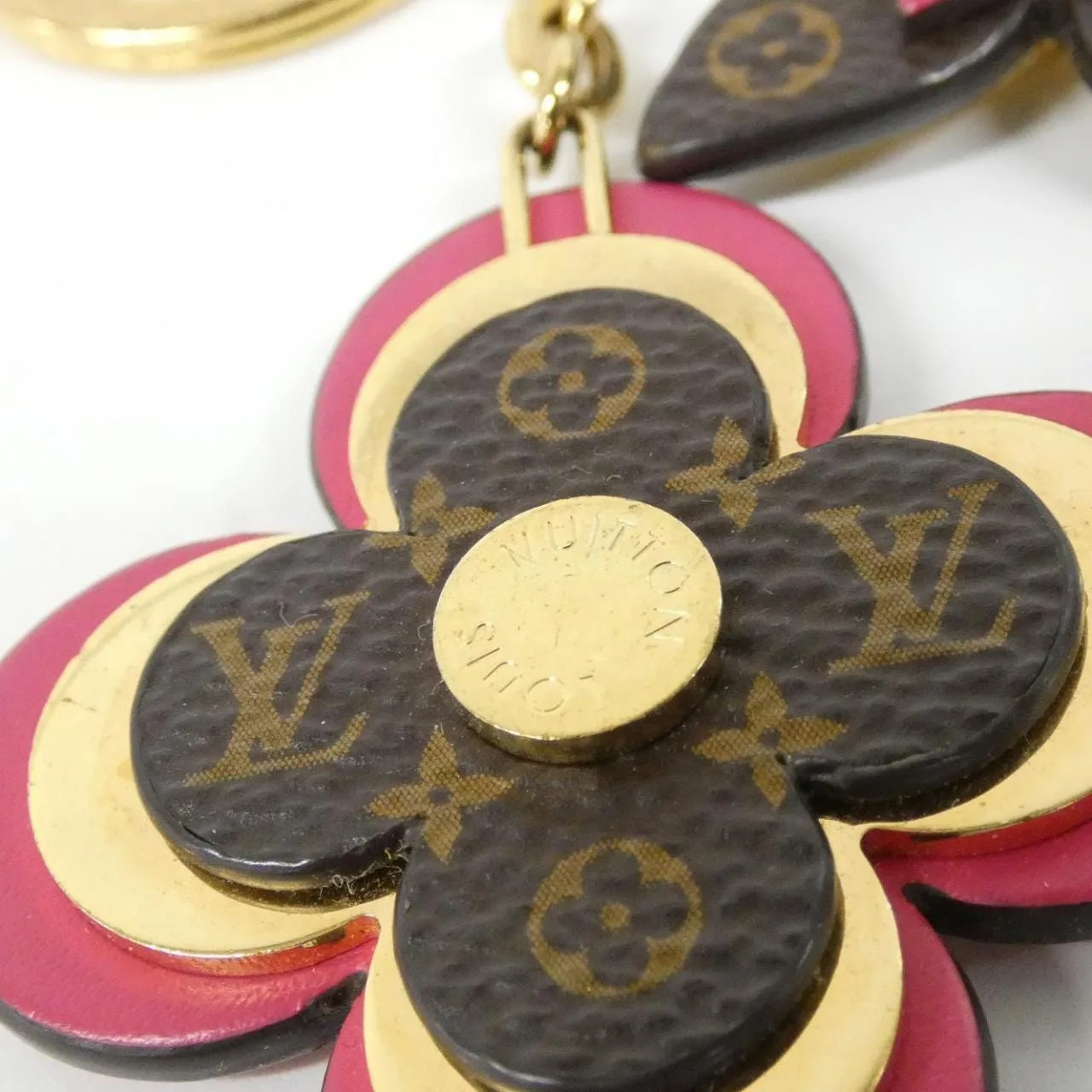 LOUIS VUITTON M63084 Key Case Monogram 藍色 Monogram 中古品A - 縮圖 3