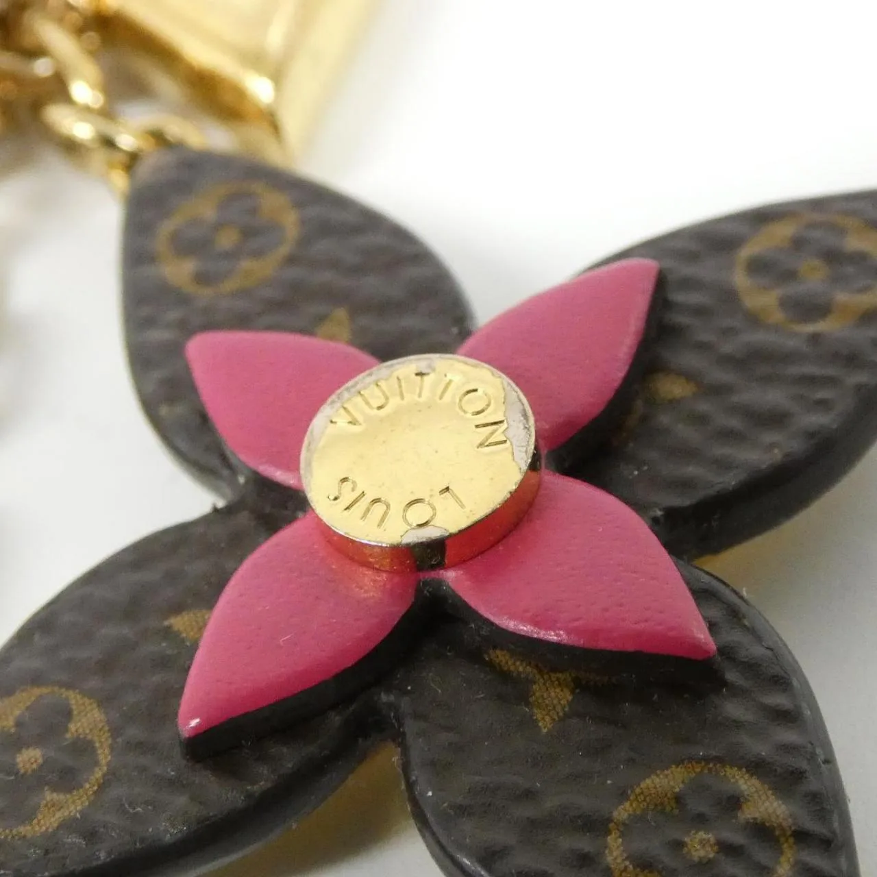 LOUIS VUITTON M63084 Key Case Monogram 藍色 Monogram 中古品A - 縮圖 4