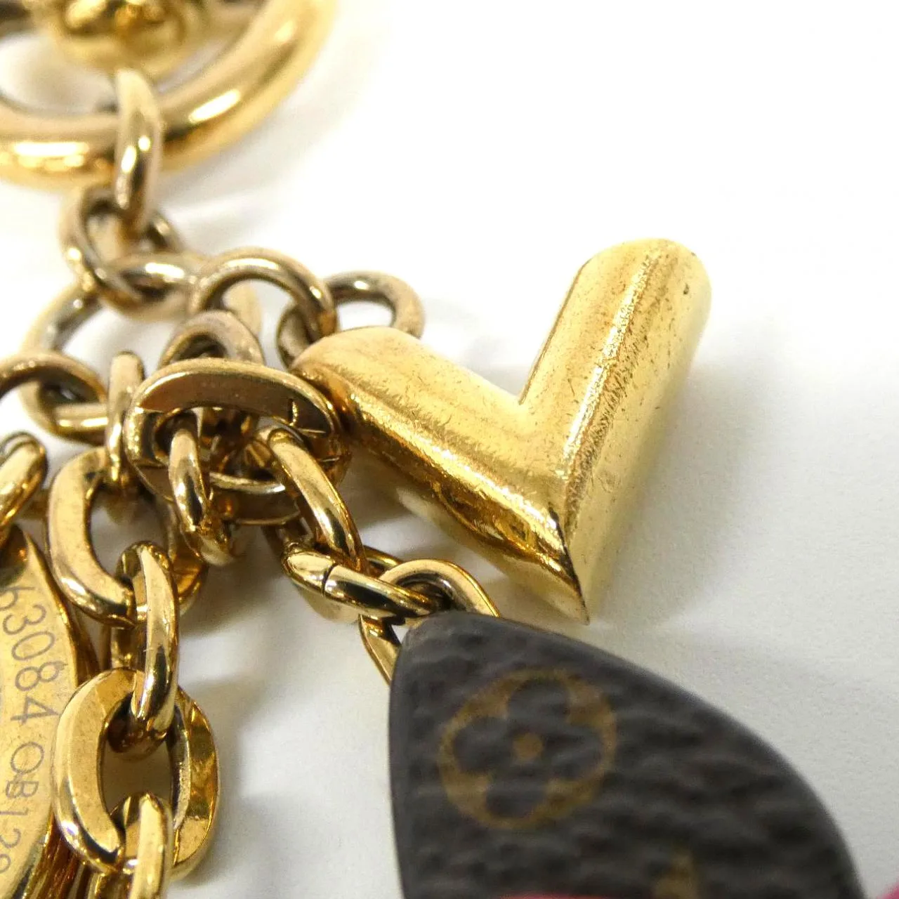 LOUIS VUITTON M63084 Key Case Monogram 藍色 Monogram 中古品A - 縮圖 5