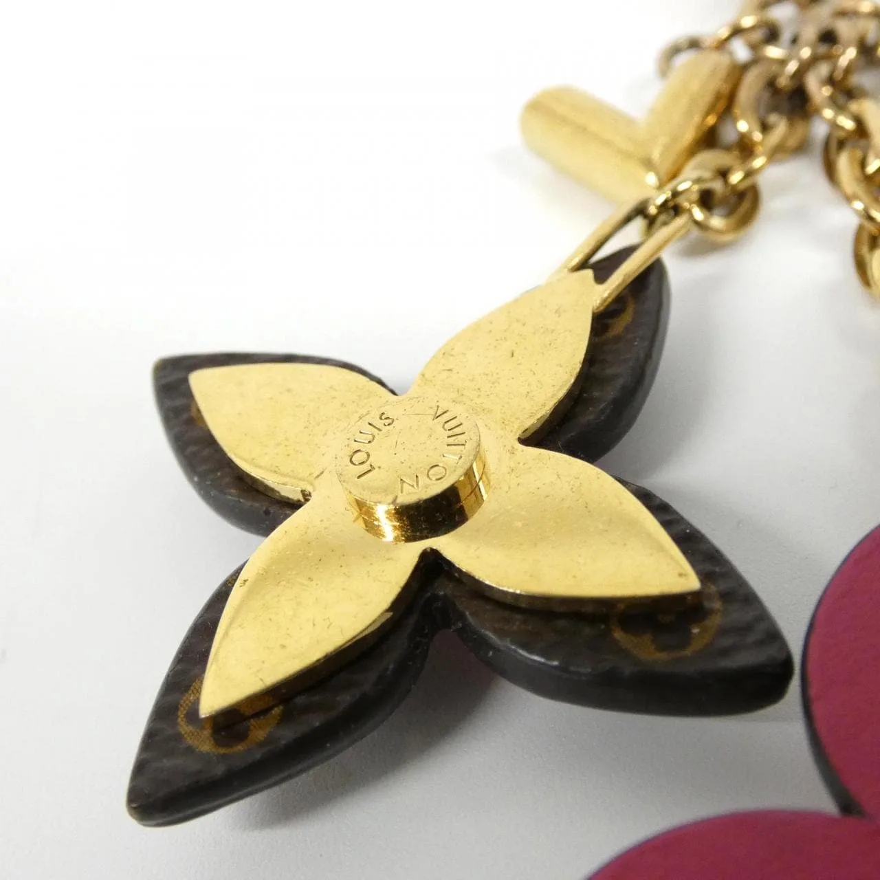 LOUIS VUITTON M63084 Key Case Monogram 藍色 Monogram 中古品A - 縮圖 8