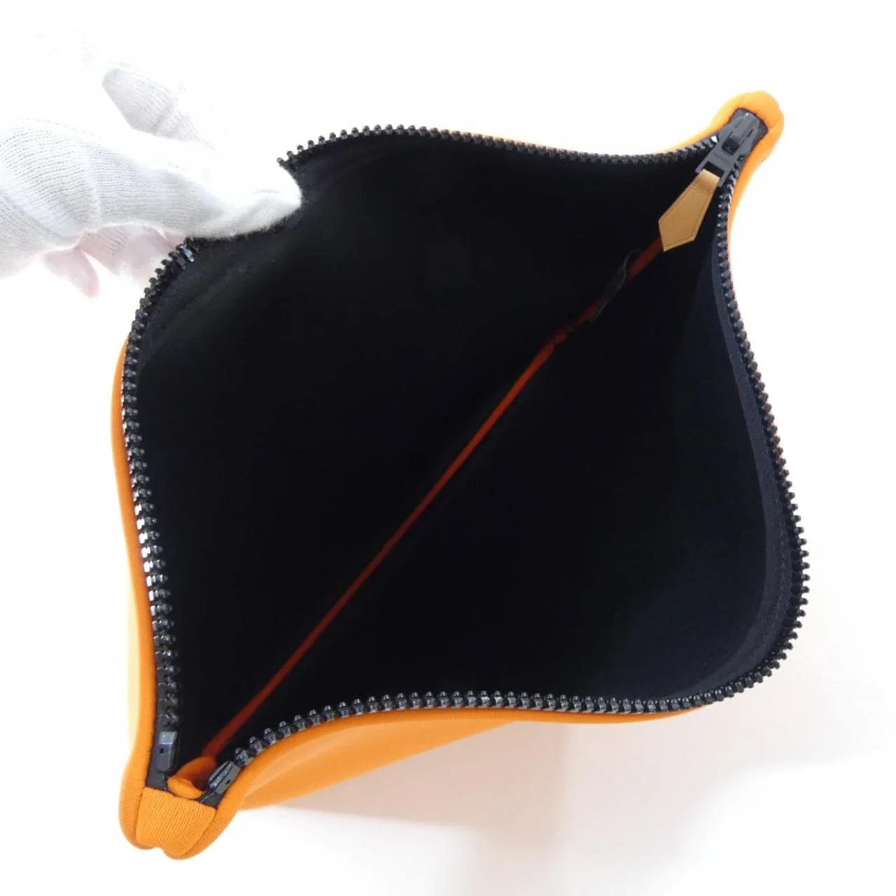 HERMES 103313M Pouch Orange Rank A - Thumbnail 6