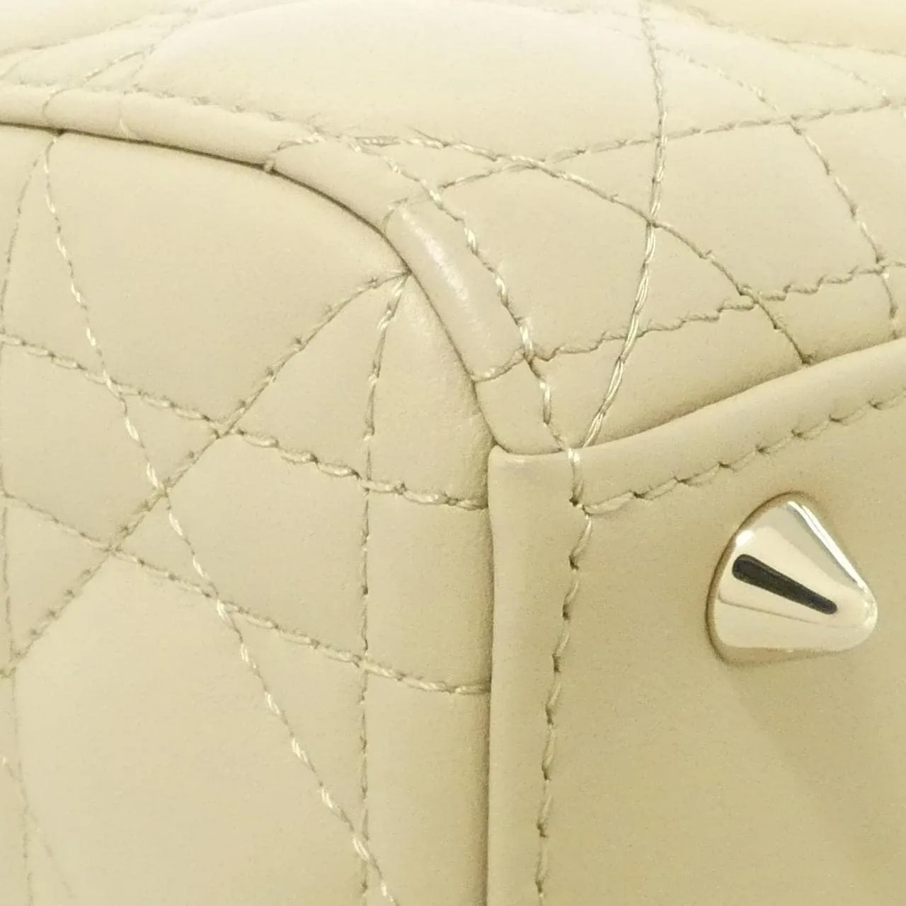 DIOR Lady Dior M0538OCEA Handbag Lambskin 黑色 羊皮 中古品A - 縮圖 3