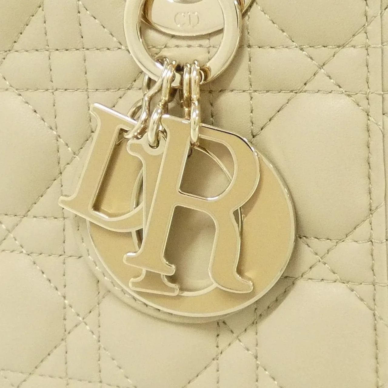 DIOR Lady Dior M0538OCEA Handbag Lambskin 黑色 羊皮 中古品A - 縮圖 4