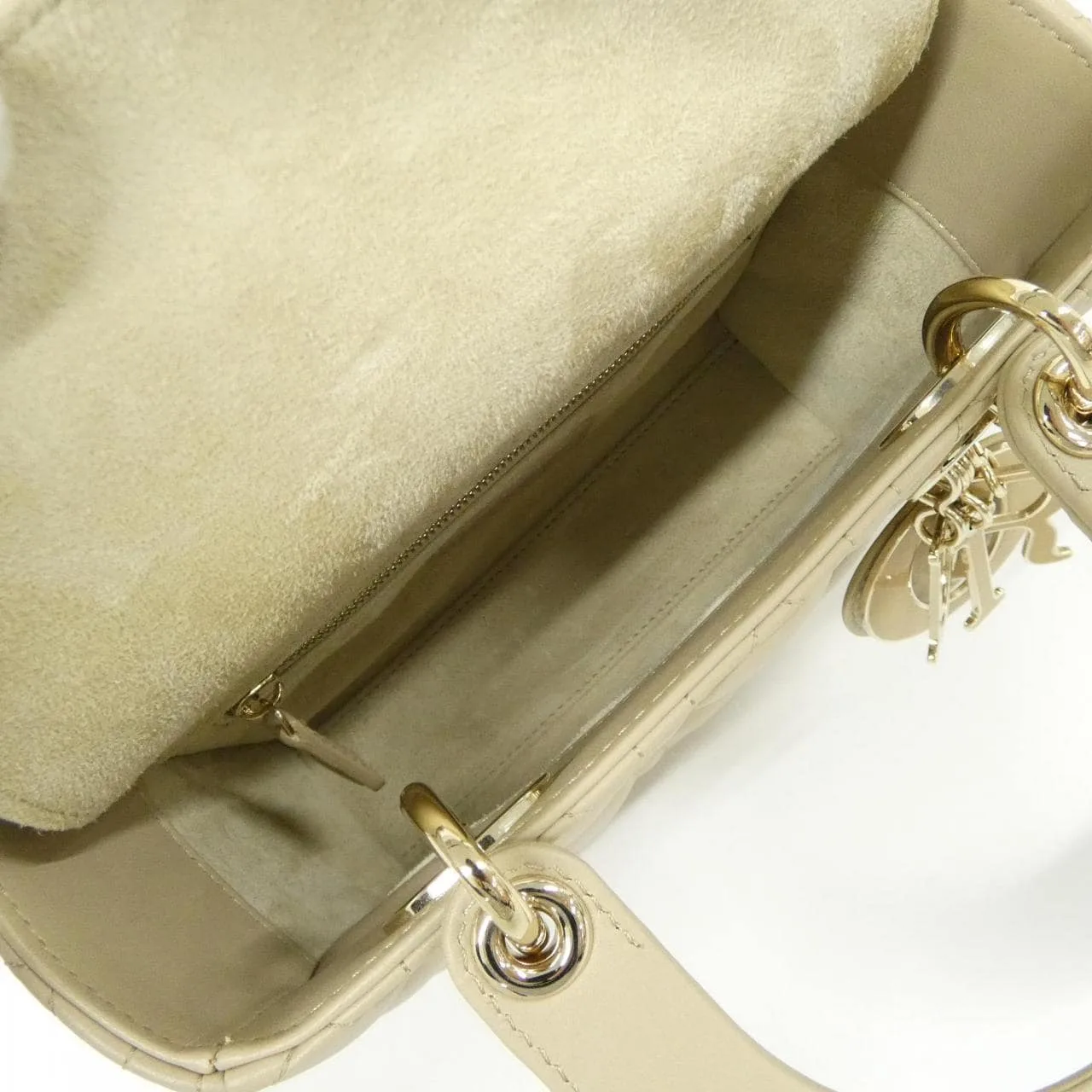 DIOR Lady Dior M0538OCEA Handbag Lambskin 黑色 羊皮 中古品A - 縮圖 7