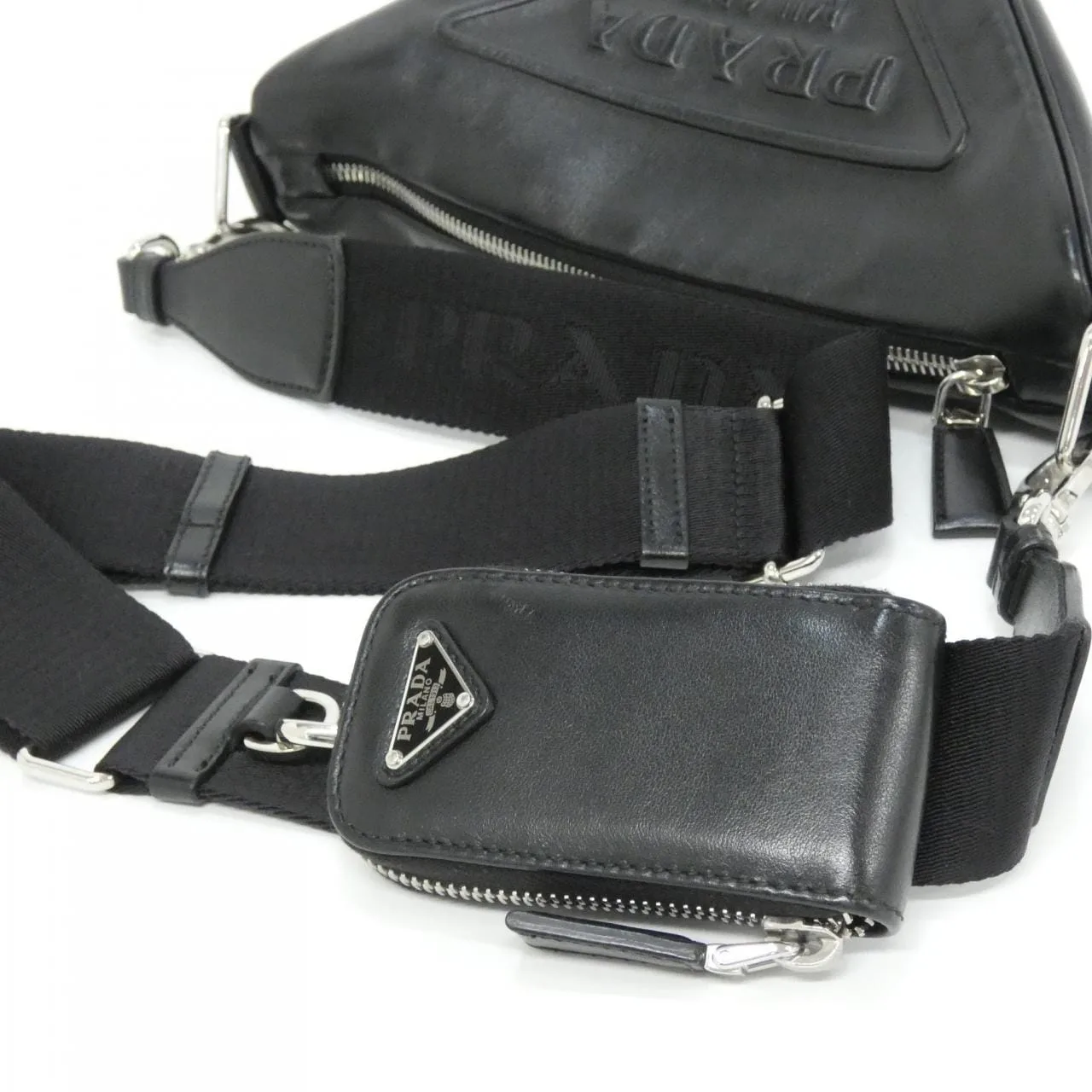 PRADA 1BH190 Shoulder Black - Thumbnail 7