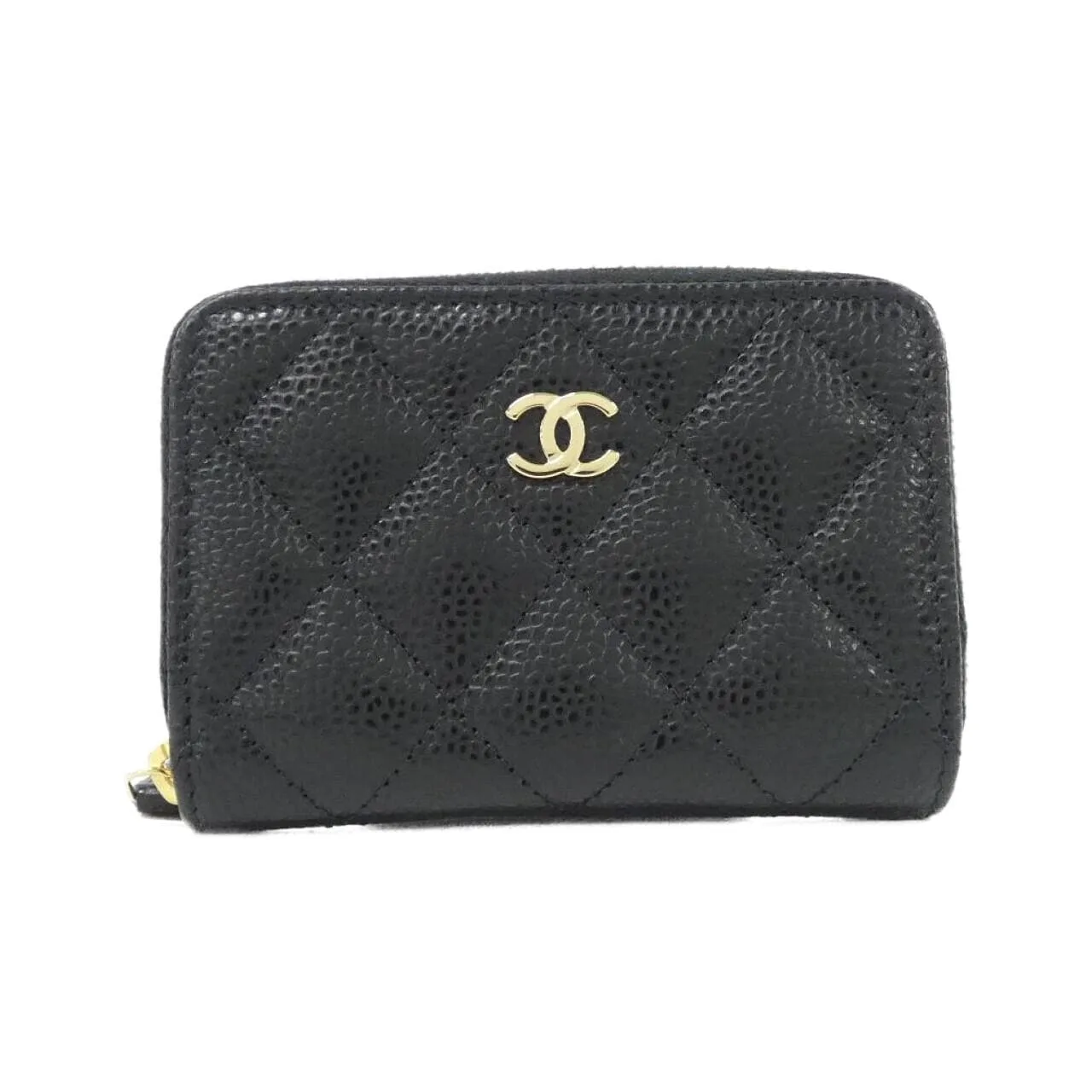 CHANEL Timeless Classic AP0216 Coin Case Grained Calfskin Black
