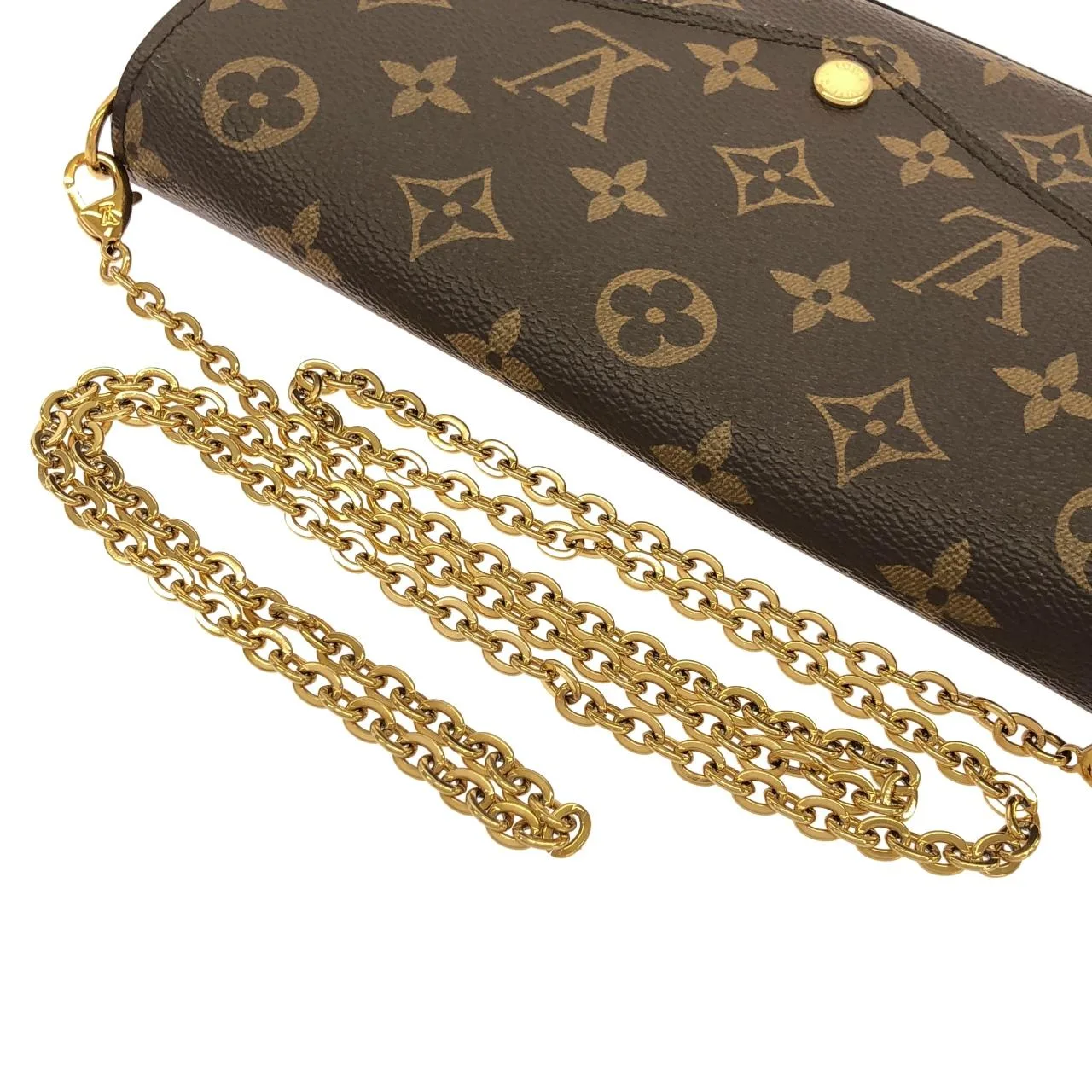 LOUIS VUITTON Pochette M61276 Shoulder Monogram 黑色 Monogram 中古品A - 縮圖 5