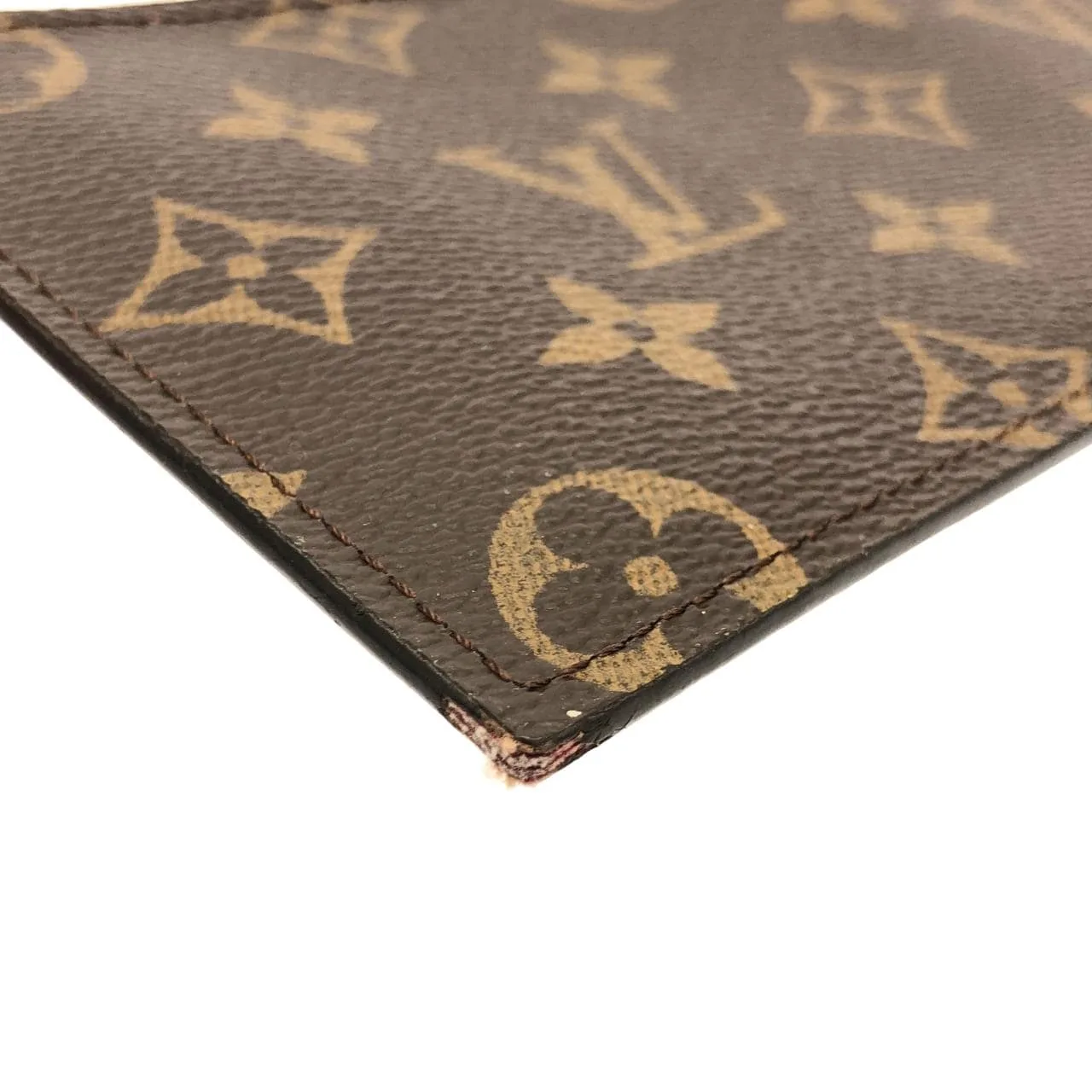 LOUIS VUITTON Pochette M61276 Shoulder Monogram 黑色 Monogram 中古品A - 縮圖 9