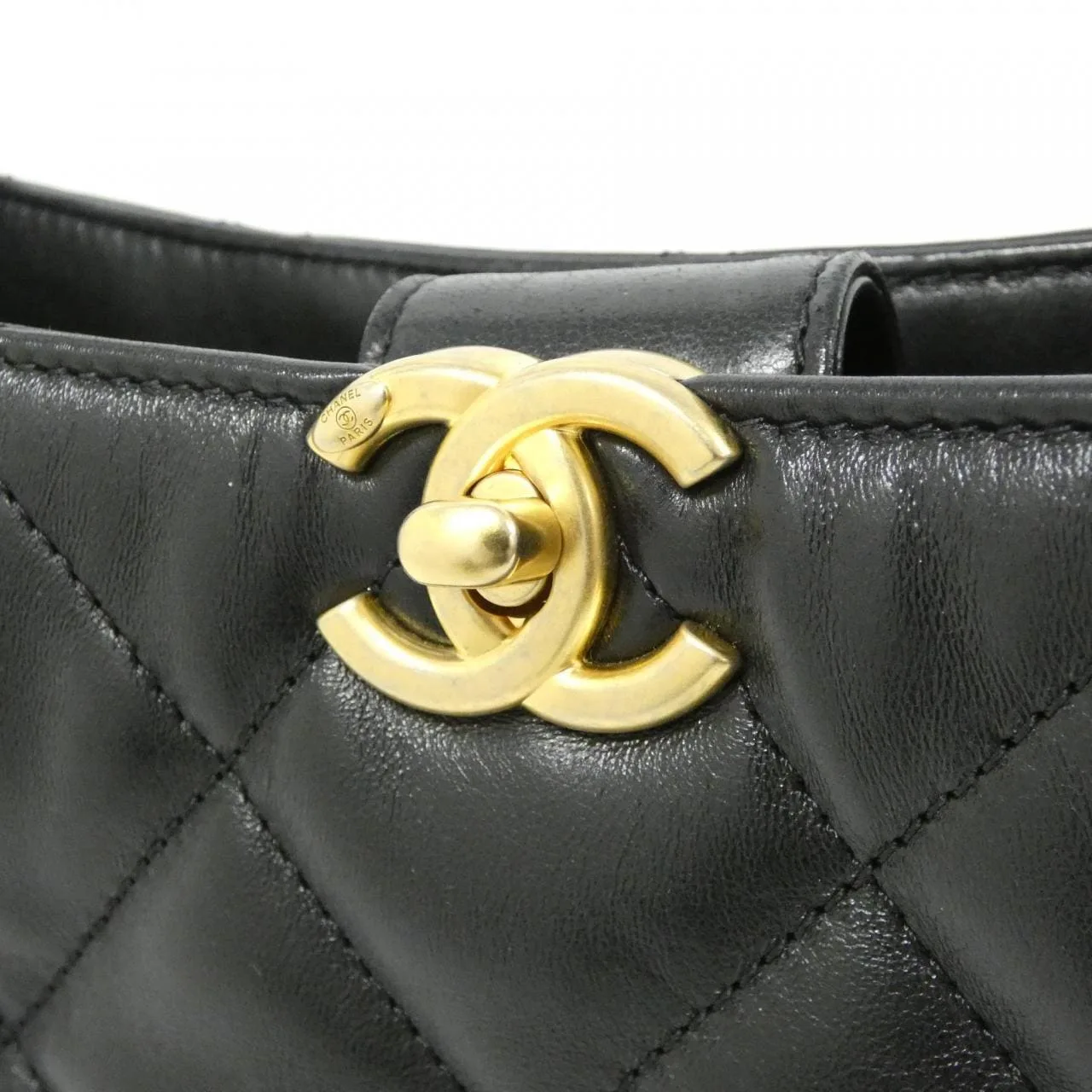 CHANEL AS4302 Shoulder Lambskin Black Lambskin Rank A - Thumbnail 4