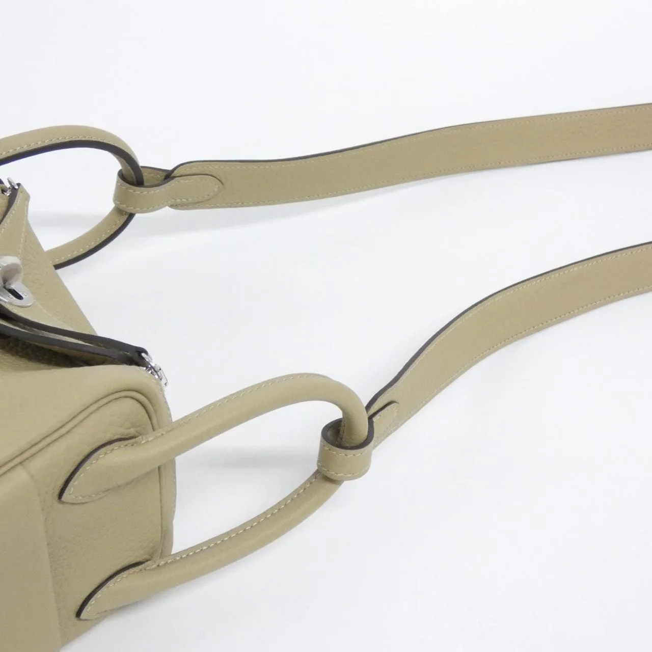 HERMES Handbag Clemence Black Clemence Leather - Thumbnail 4