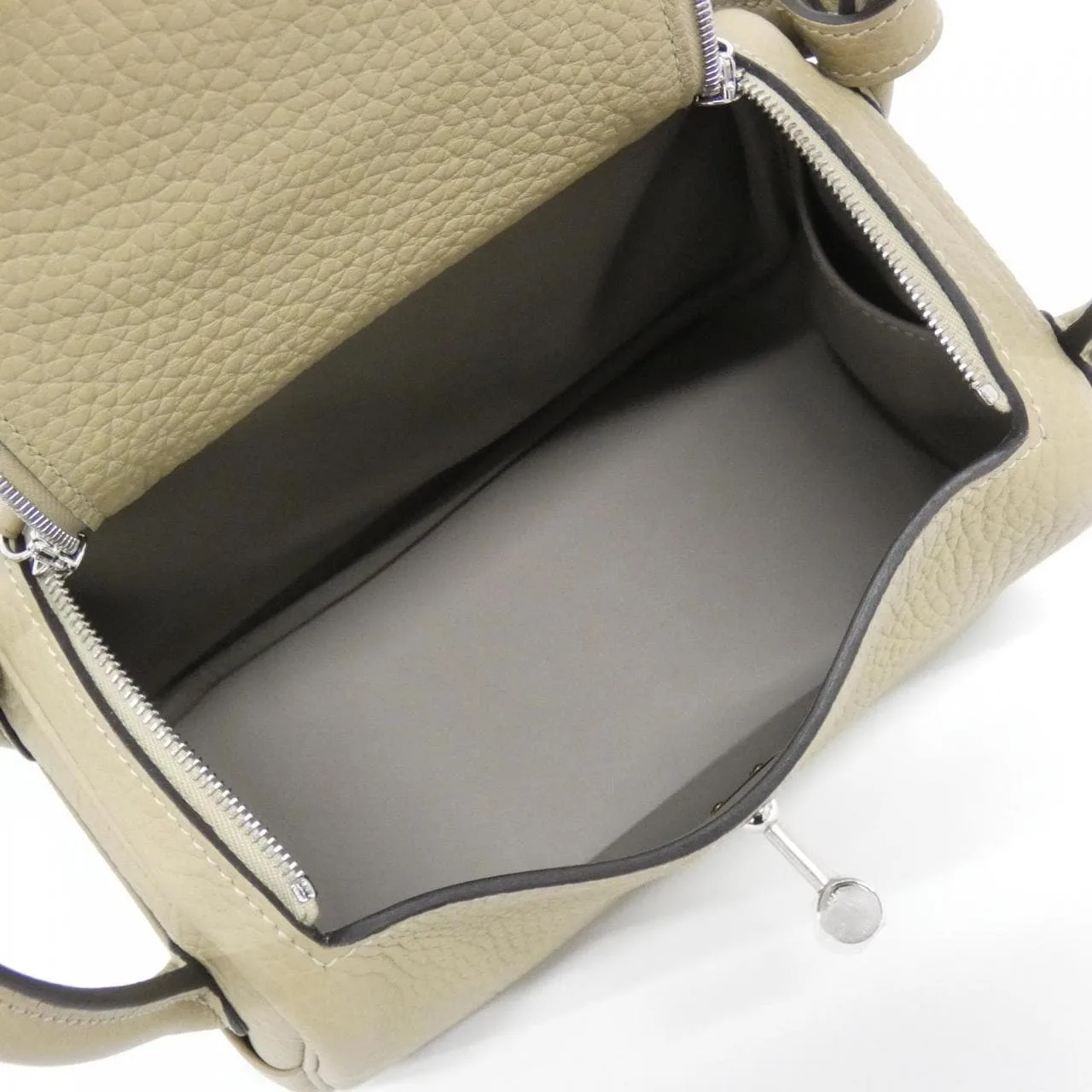 HERMES Handbag Clemence Black Clemence Leather - Thumbnail 5