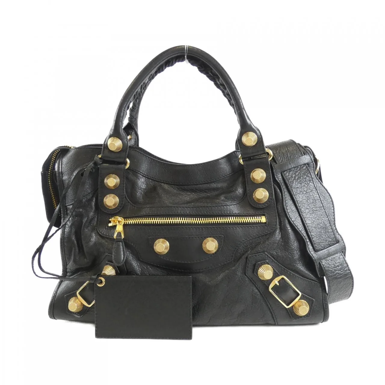 BALENCIAGA Le City 173084 D94JG Handbag Leather Black