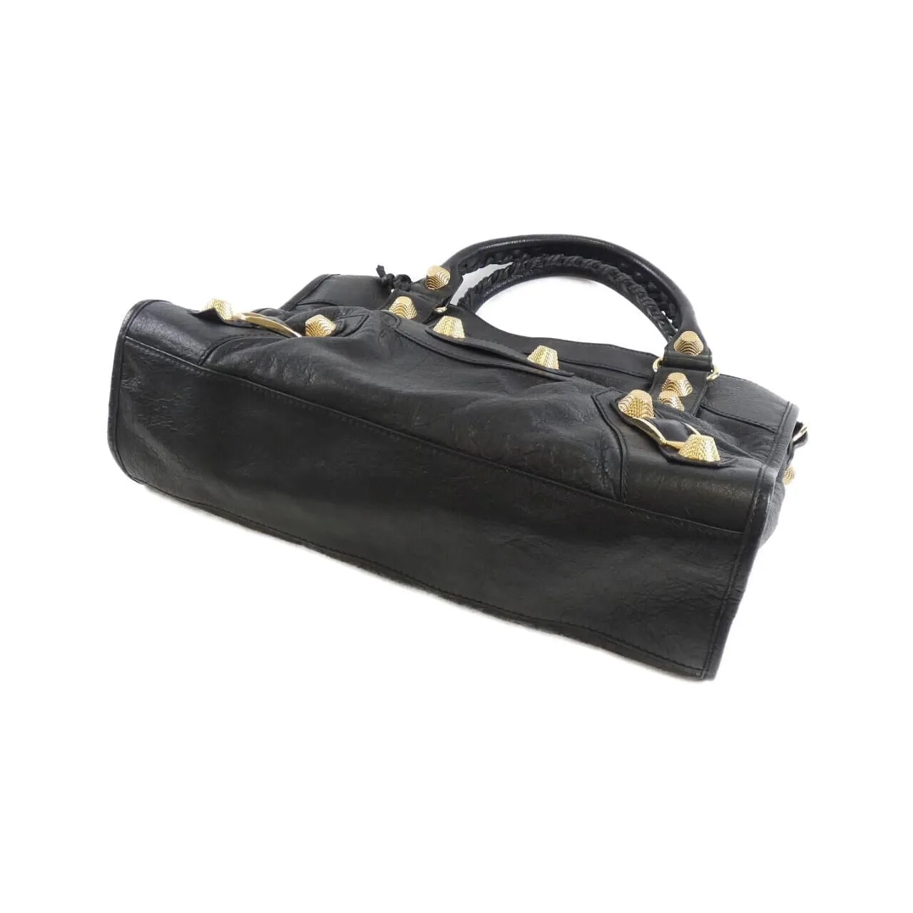 BALENCIAGA Le City 173084 D94JG Handbag Leather 黑色 皮革 中古品B - 縮圖 3