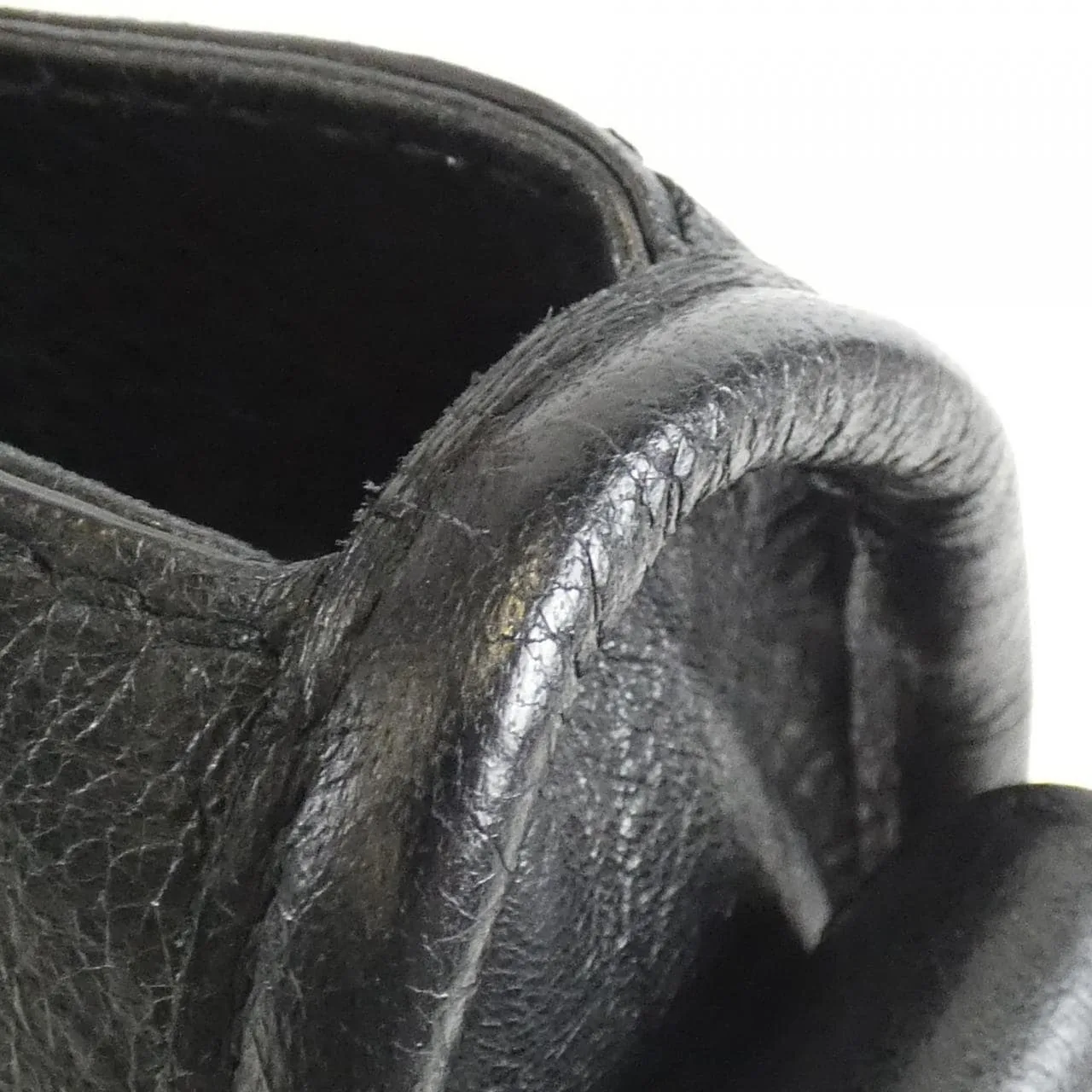 BALENCIAGA Le City 173084 D94JG Handbag Leather 黑色 皮革 中古品B - 縮圖 5