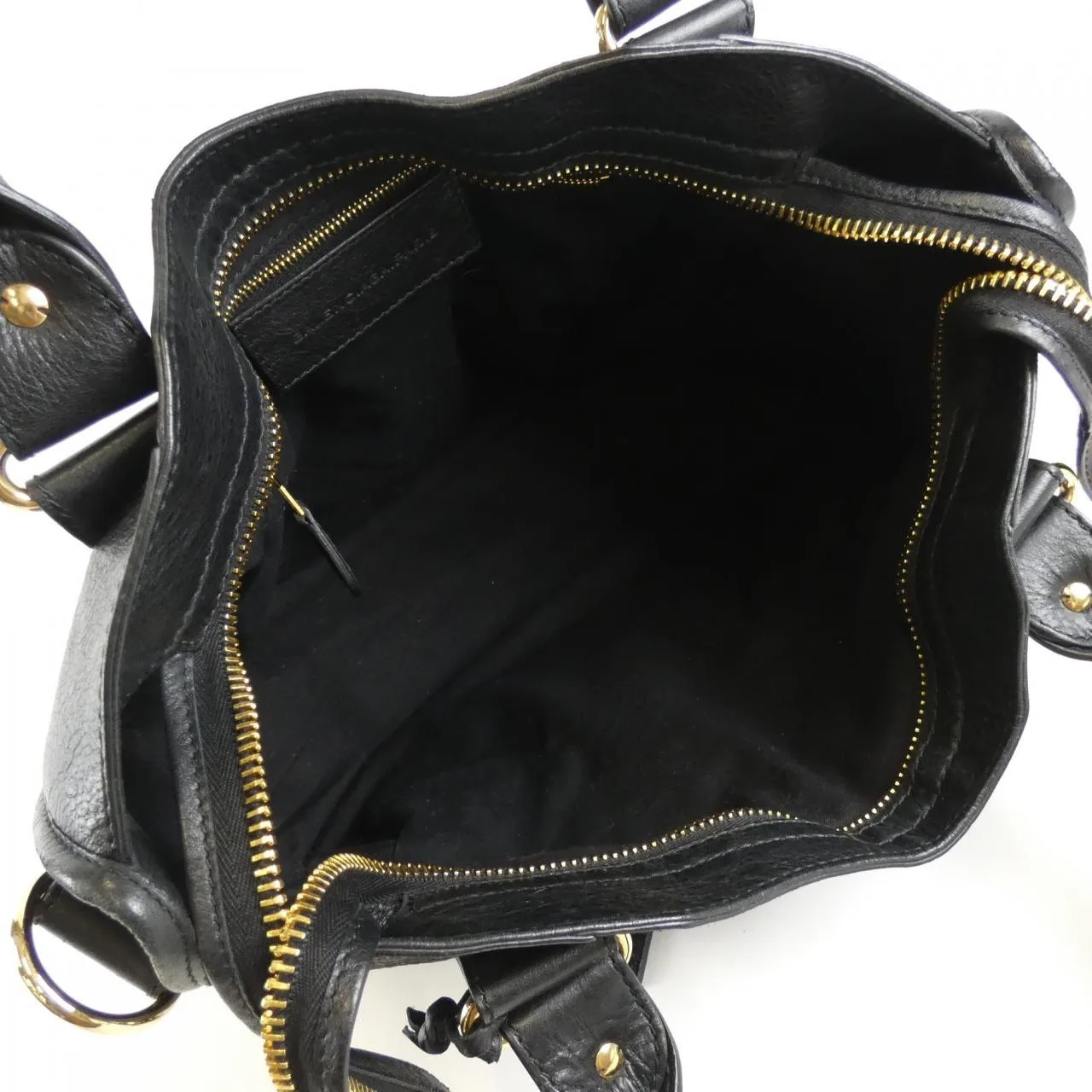 BALENCIAGA Le City 173084 D94JG Handbag Leather 黑色 皮革 中古品B - 縮圖 10