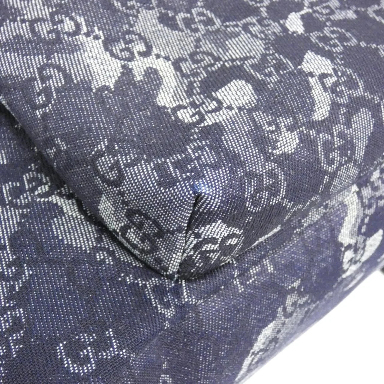 GUCCI 849008 FAE90 Backpack Denim 黑色 牛仔布 中古品A - 縮圖 4