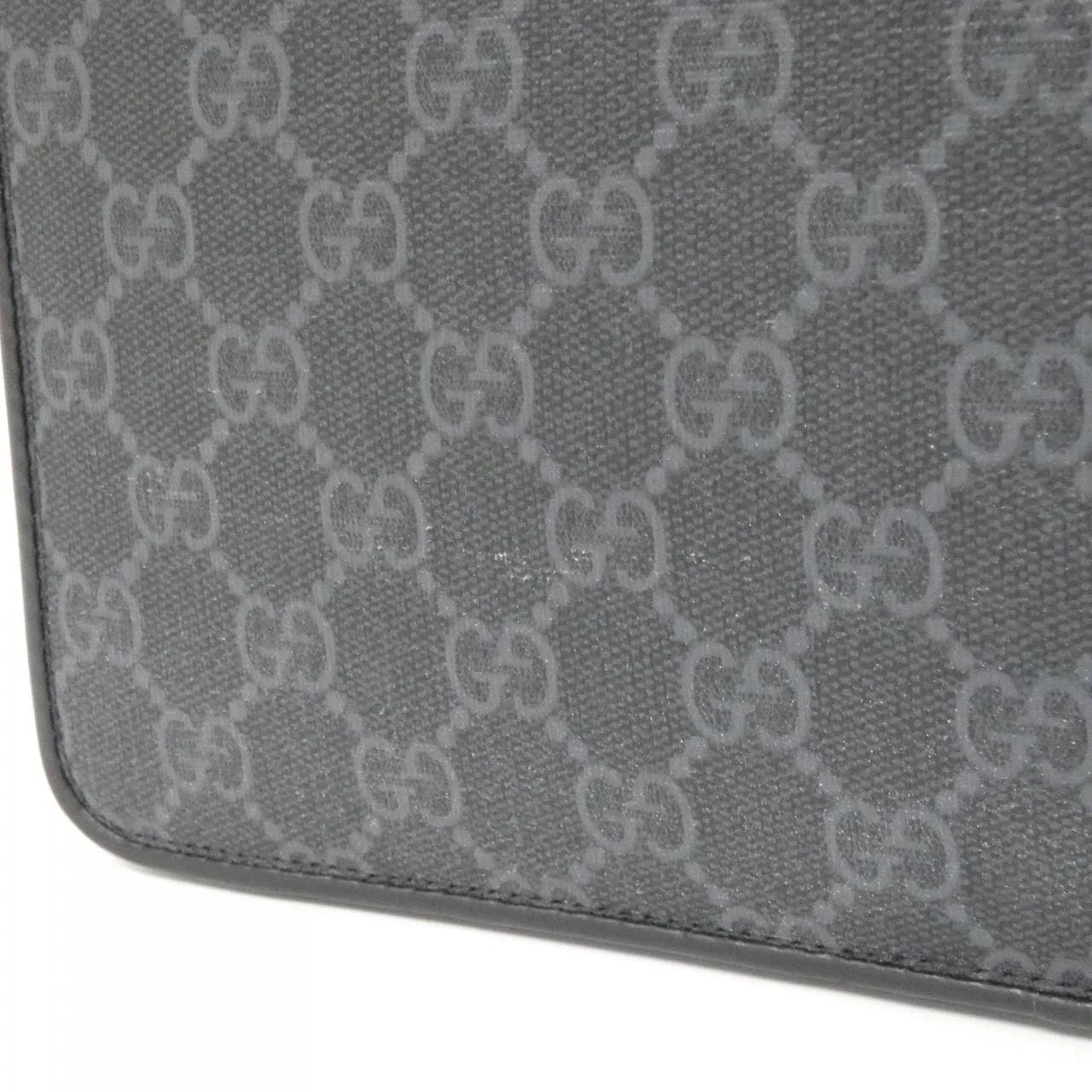 GUCCI 822072 FADJA Shoulder Canvas 黑色 帆布 中古品A - 縮圖 4