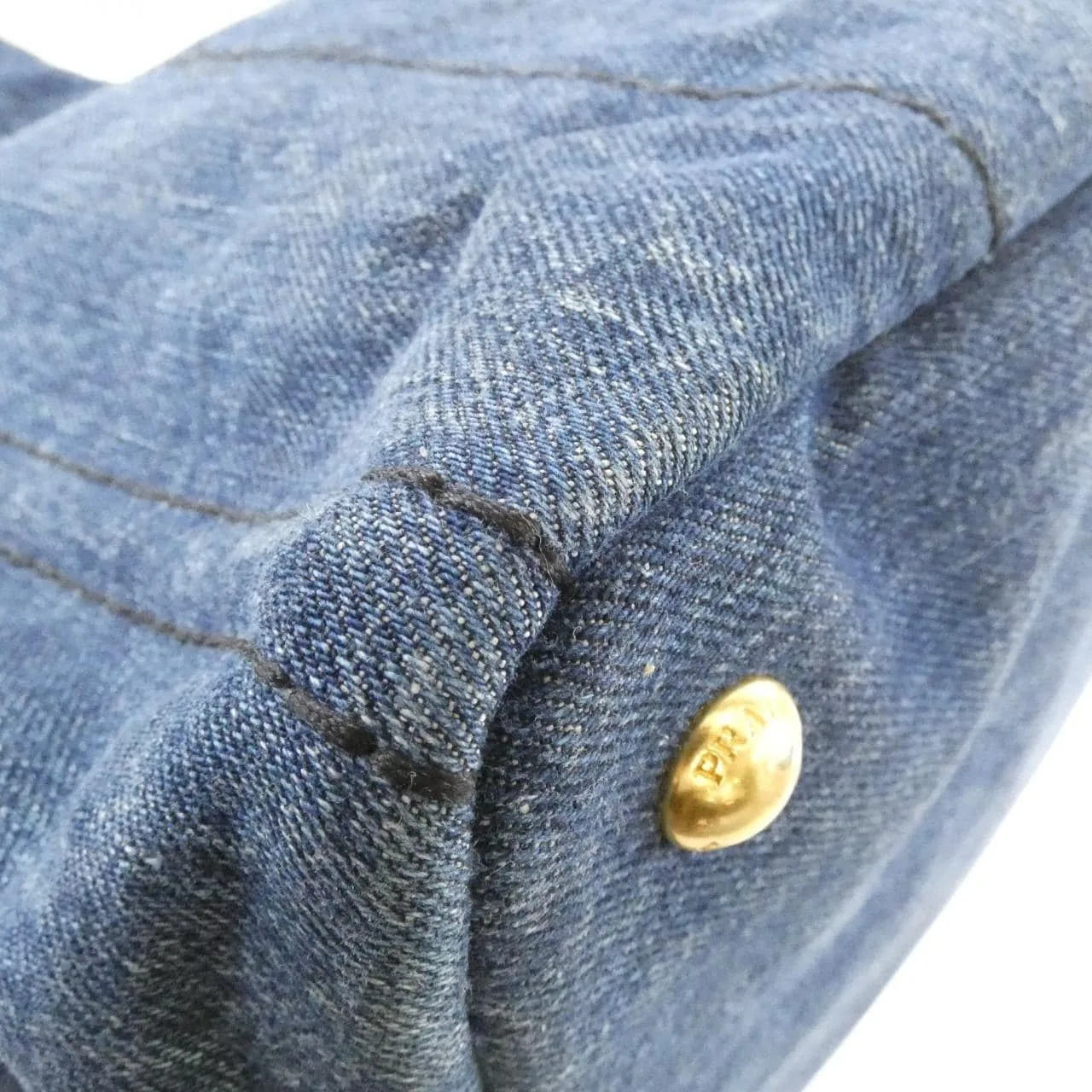 PRADA Canapa B1877B 手提包 黑色 中古品A - 縮圖 3