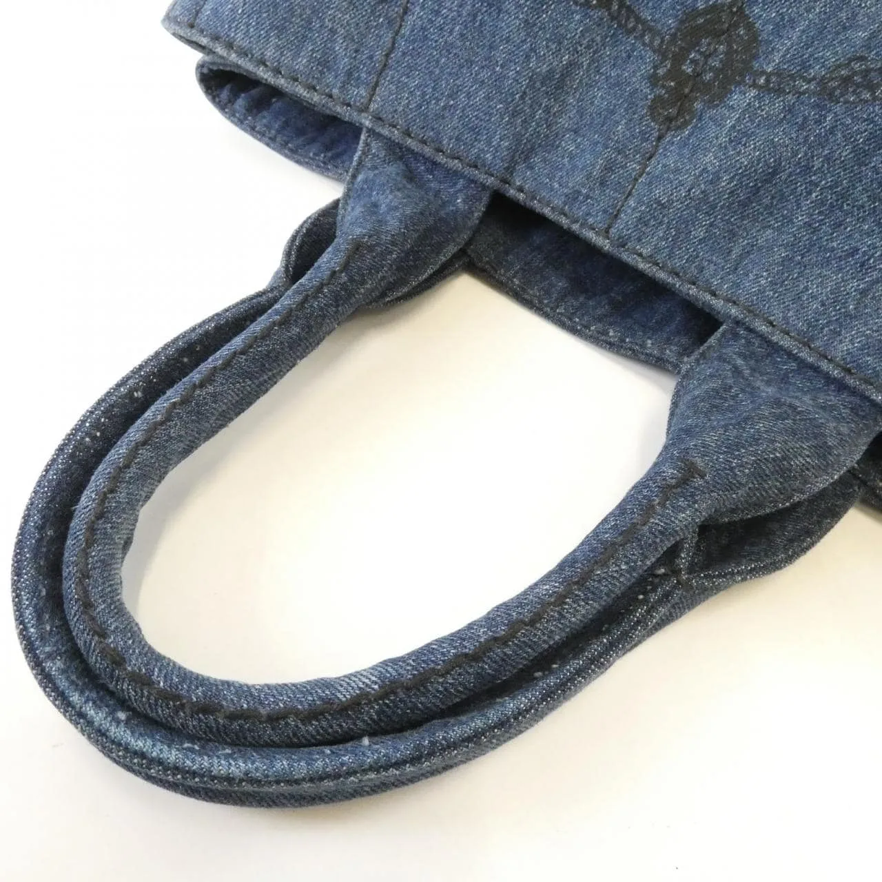 PRADA Canapa B1877B 手提包 黑色 中古品A - 縮圖 4