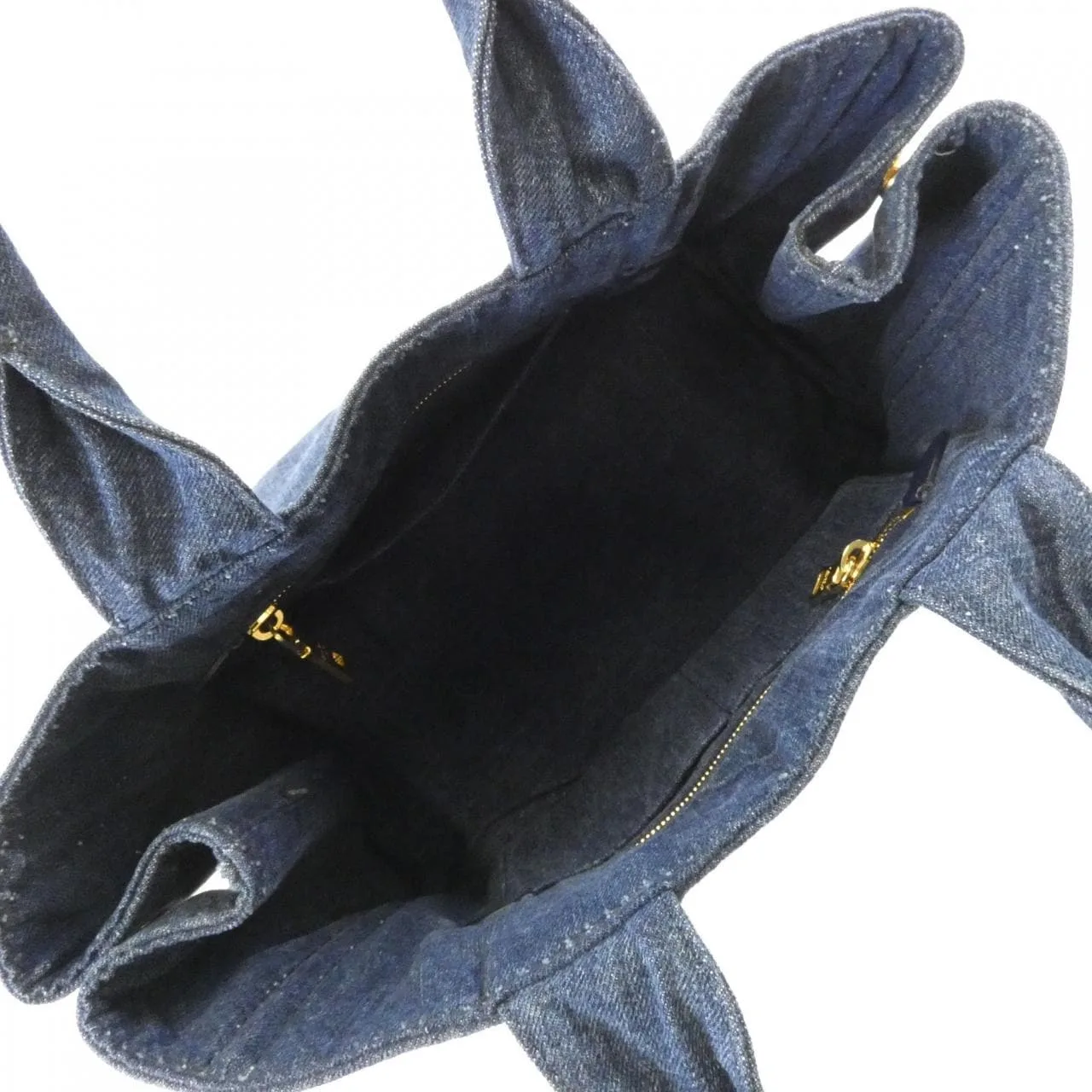 PRADA Canapa B1877B 手提包 黑色 中古品A - 縮圖 6