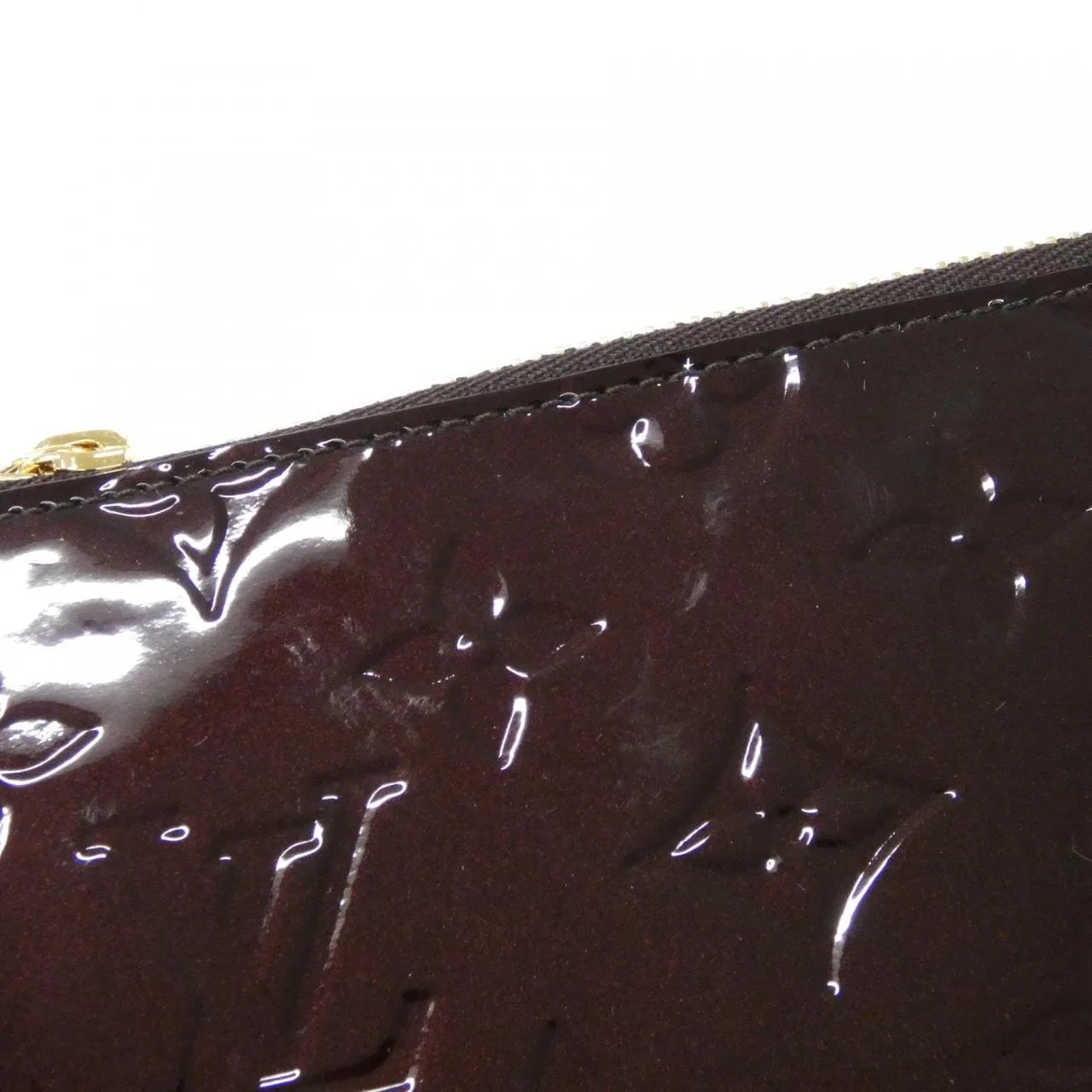 LOUIS VUITTON Pochette M93557 Coin Case Vernis Black Vernis Rank A - Thumbnail 4