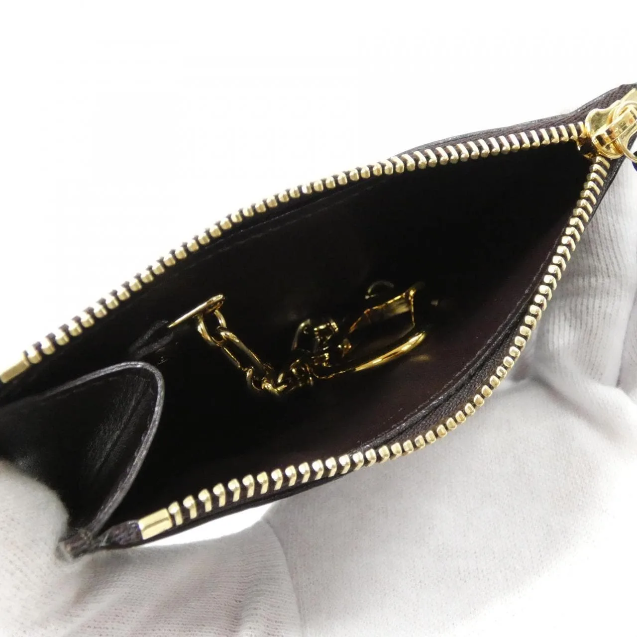 LOUIS VUITTON Pochette M93557 Coin Case Vernis Black Vernis Rank A - Thumbnail 6