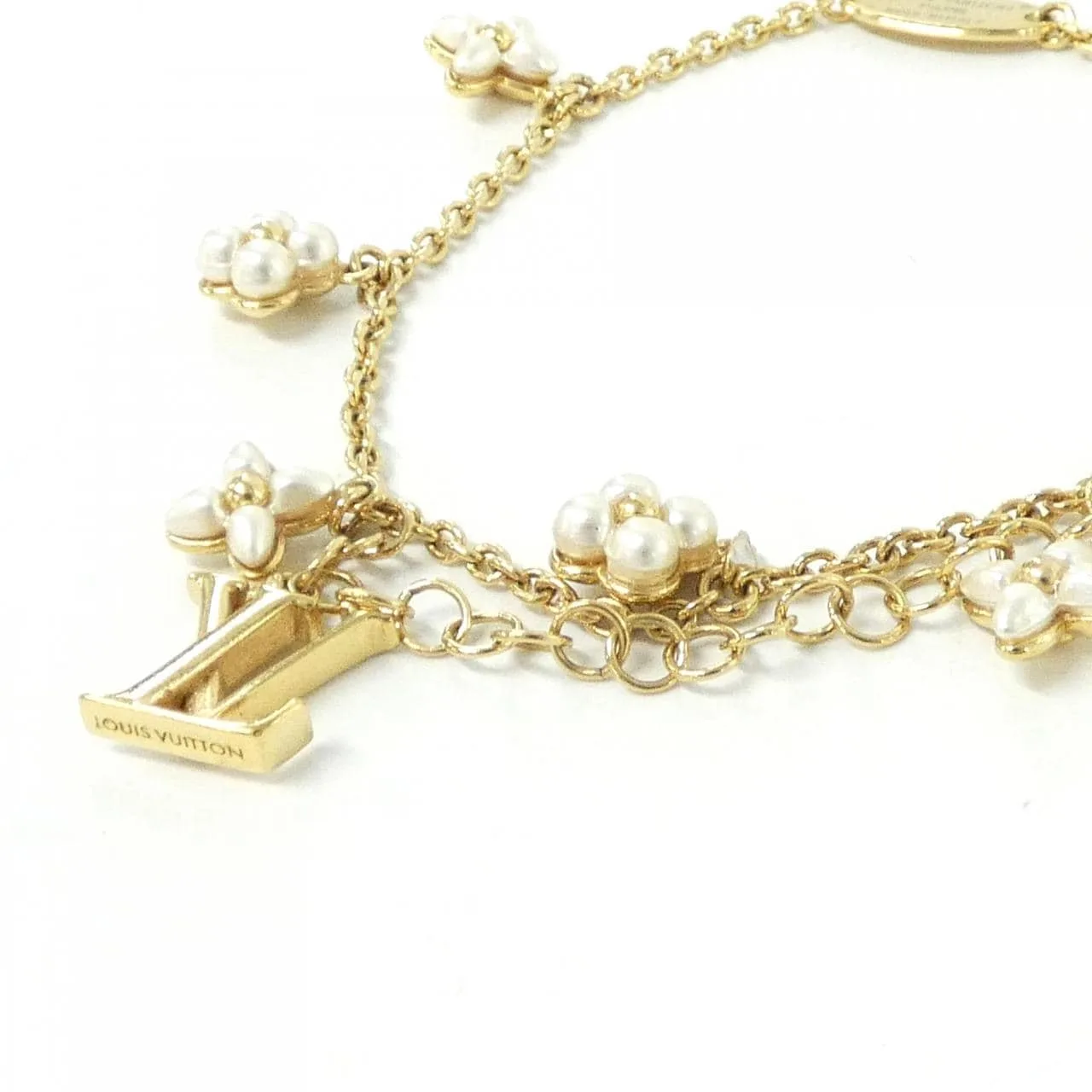 LOUIS VUITTON M0940A Accessories Lambskin 白色 羊皮 中古品A - 縮圖 2