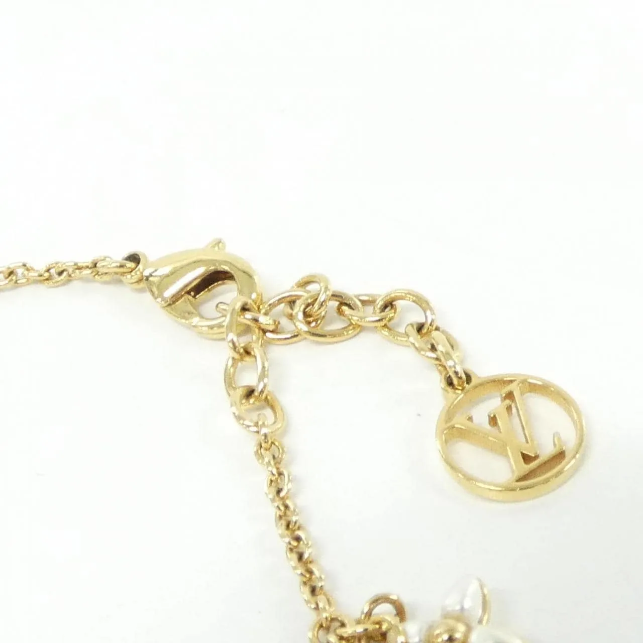 LOUIS VUITTON M0940A Accessories Lambskin 白色 羊皮 中古品A - 縮圖 4